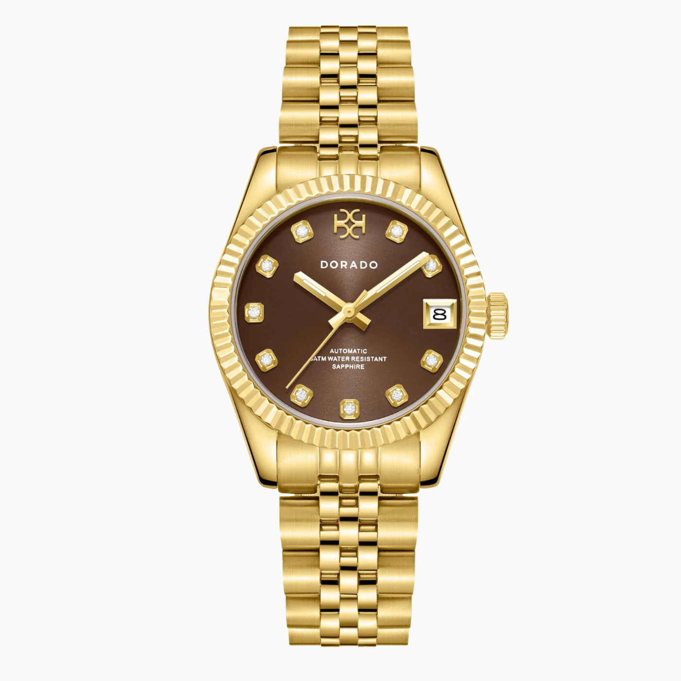 DORADO Gold Timeless Watch - Chocolate - Image 4