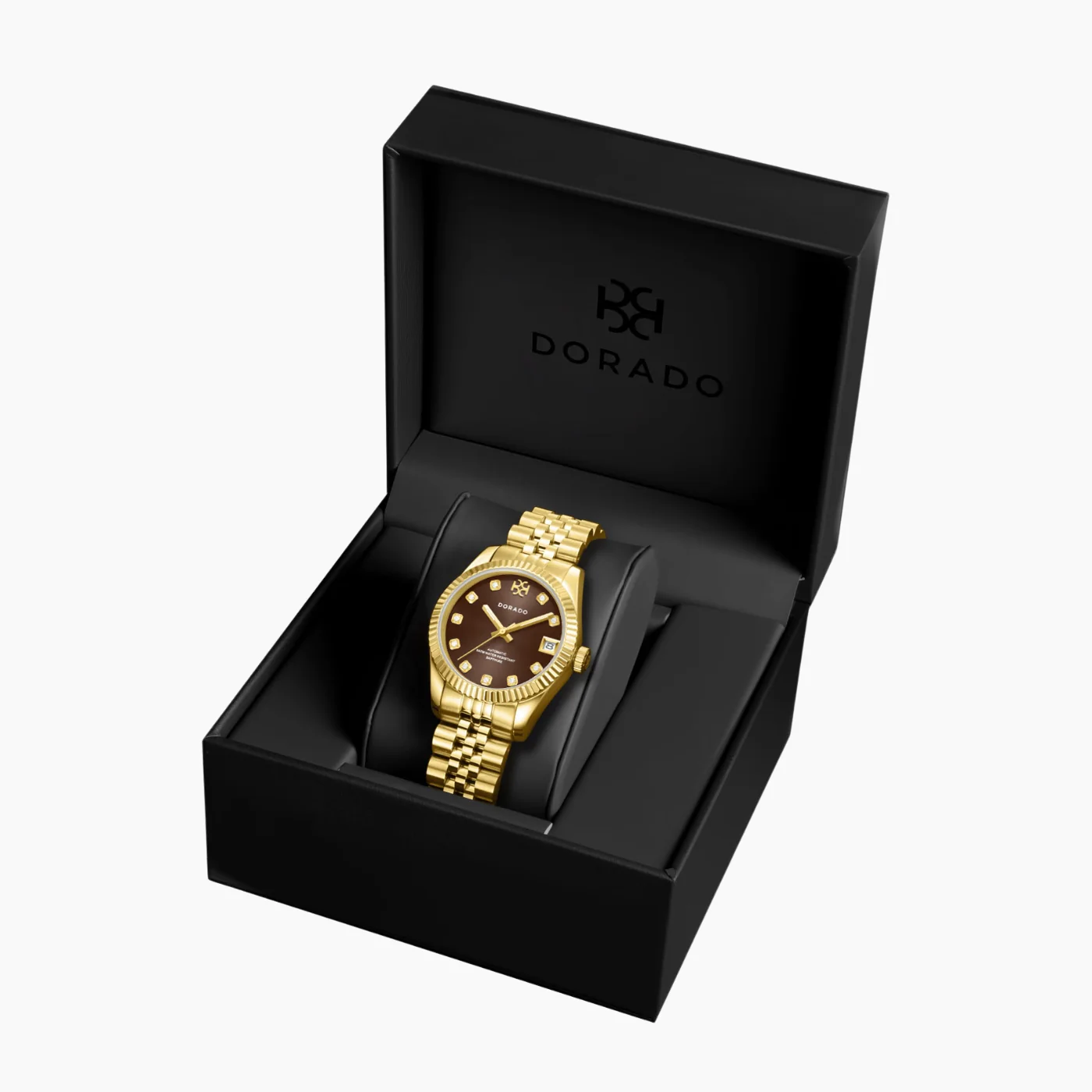 DORADO Gold Timeless Watch - Chocolate - Image 5