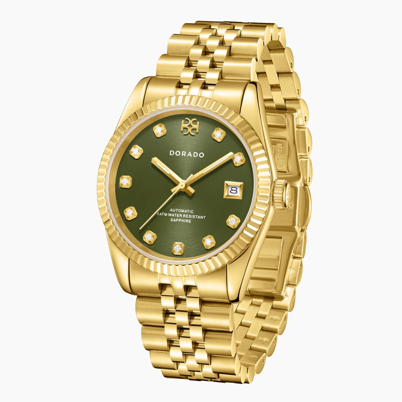DORADO Gold Timeless Watch - Olive - Image 3