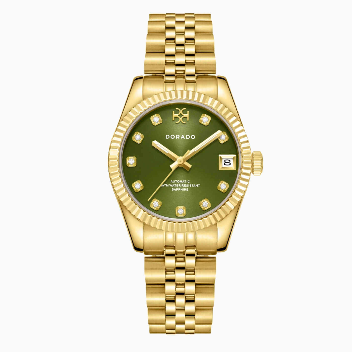 DORADO Gold Timeless Watch - Olive - Image 5