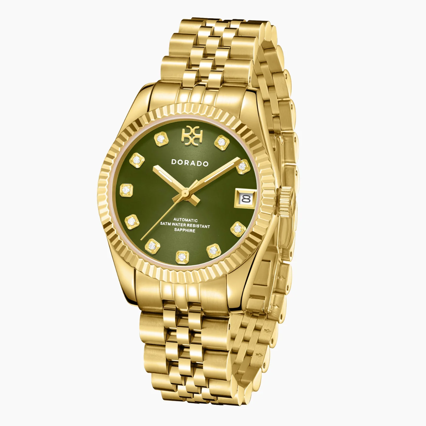 DORADO Gold Timeless Watch - Olive - Image 6
