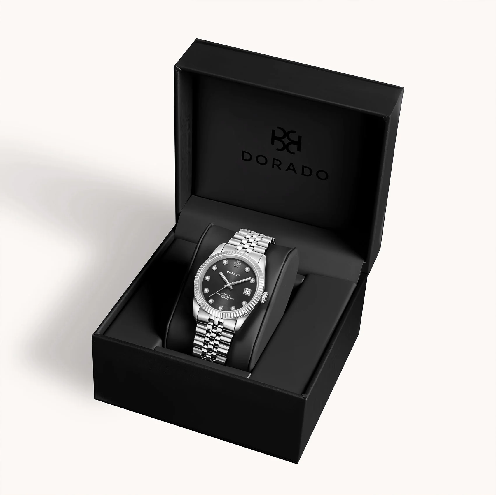 DORADO Silver Timeless Watch - Black - Image 3
