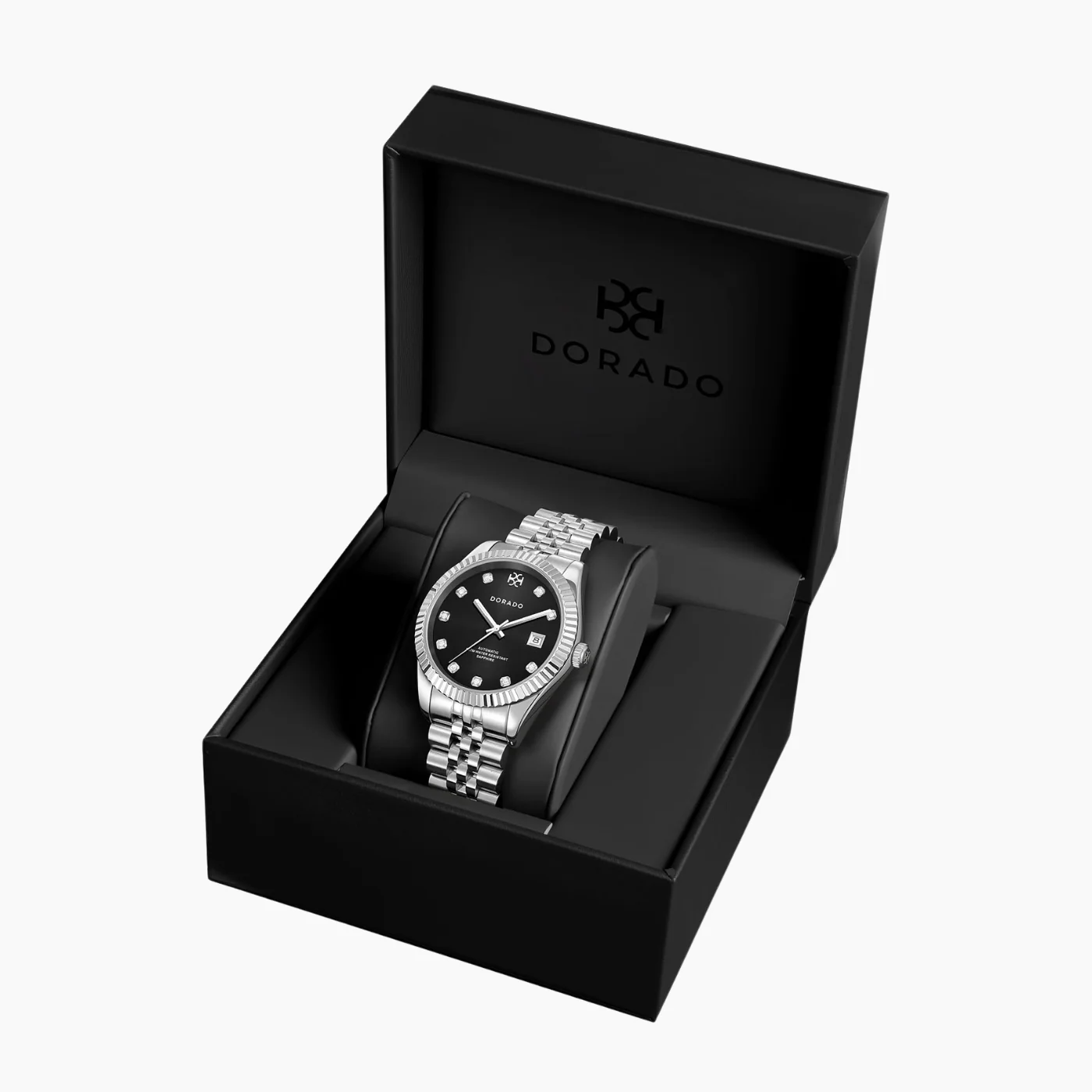 DORADO Silver Timeless Watch - Black - Image 8