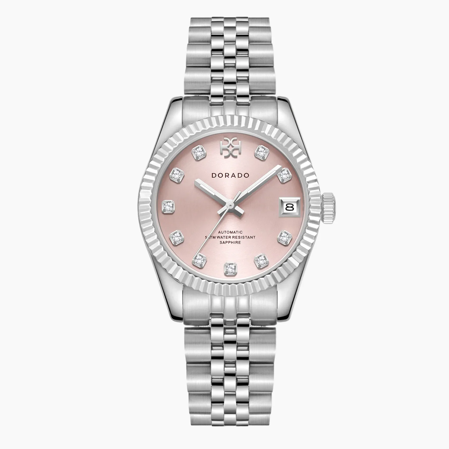 DORADO Silver Timeless Watch - Pink - Image 5