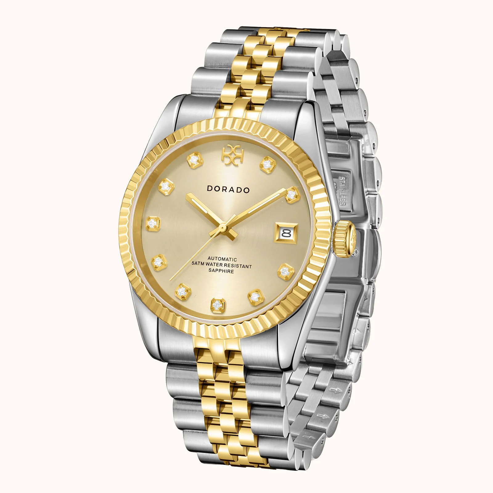 DORADO Two Tone Timeless Watch - Gold - Image 6