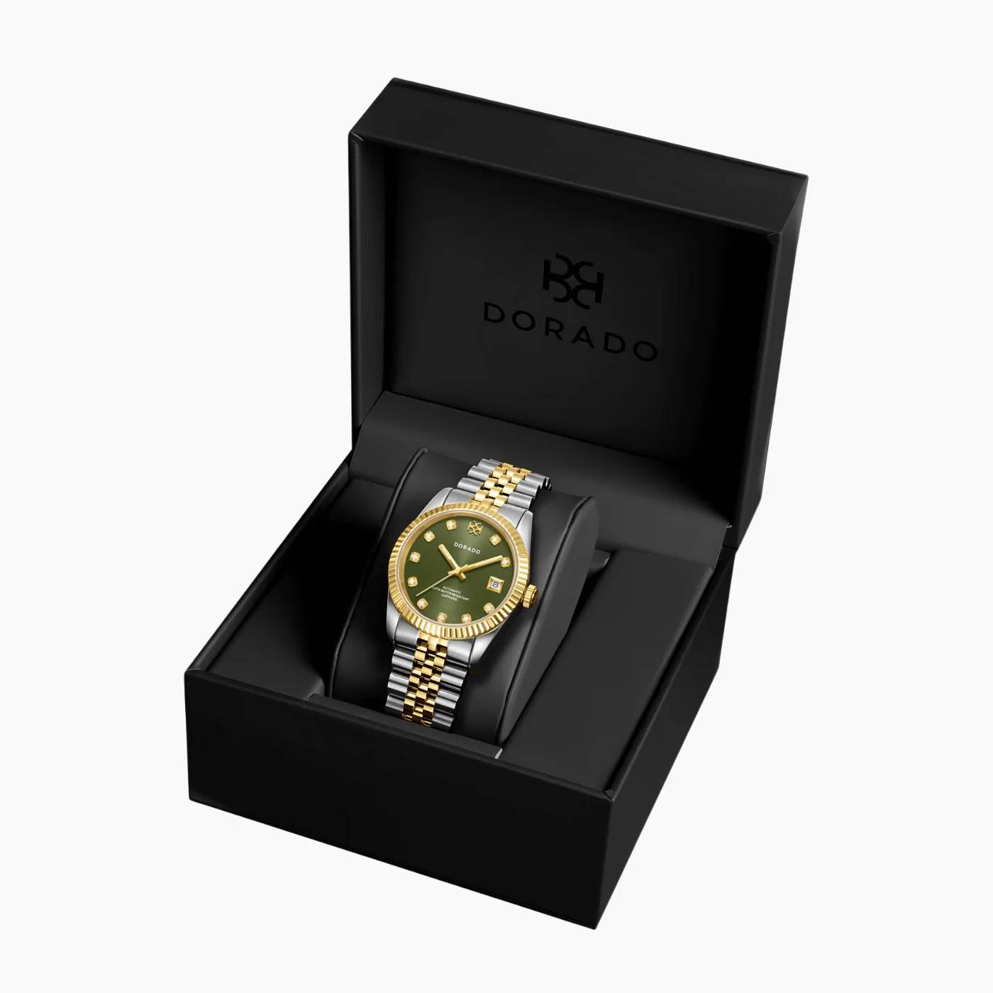 DORADO Two Tone Timeless Watch - Olive - Image 3