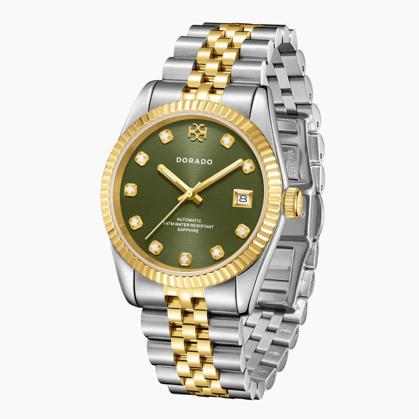DORADO Two Tone Timeless Watch - Olive - Image 6