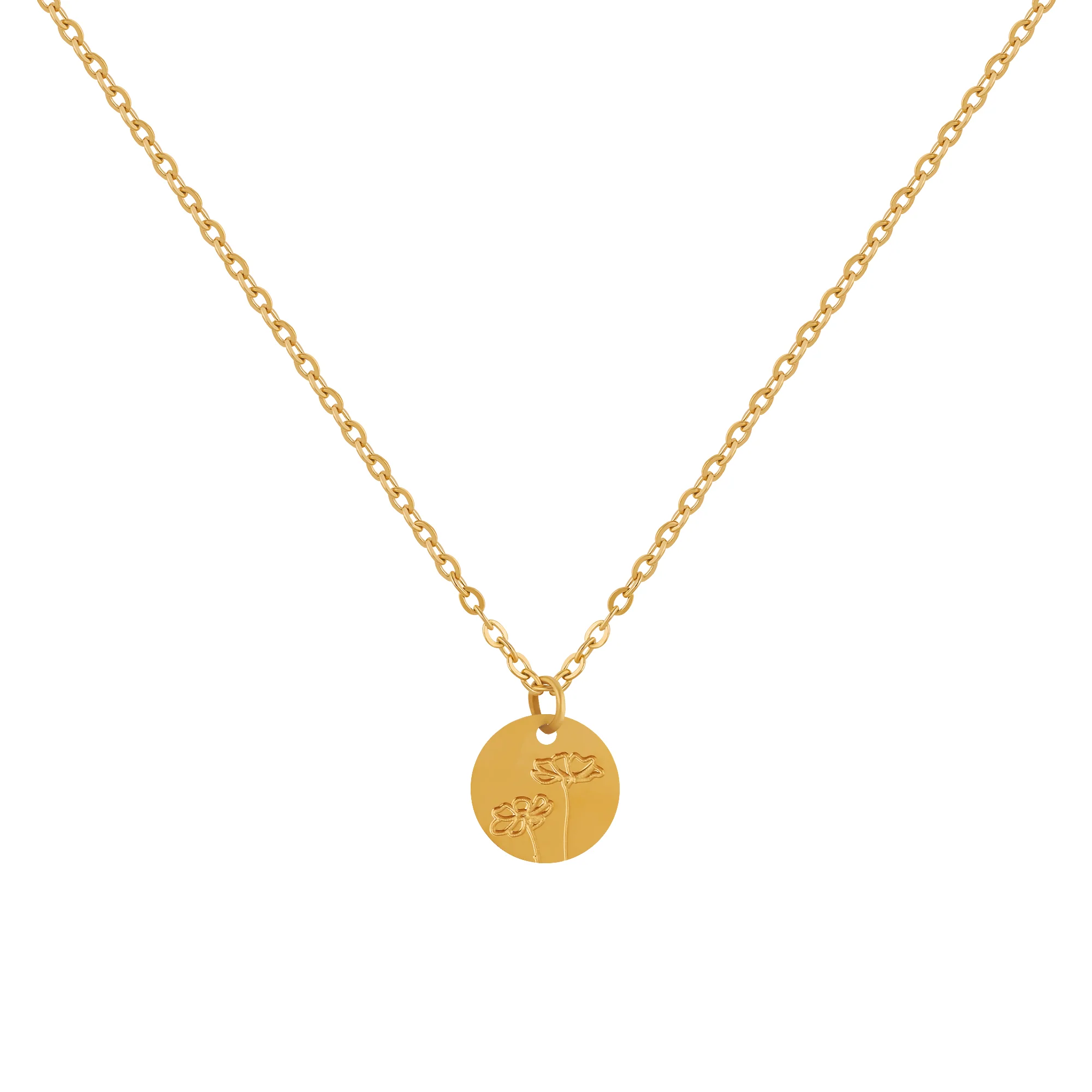 Birth Flower Pendant Necklace - Image 10