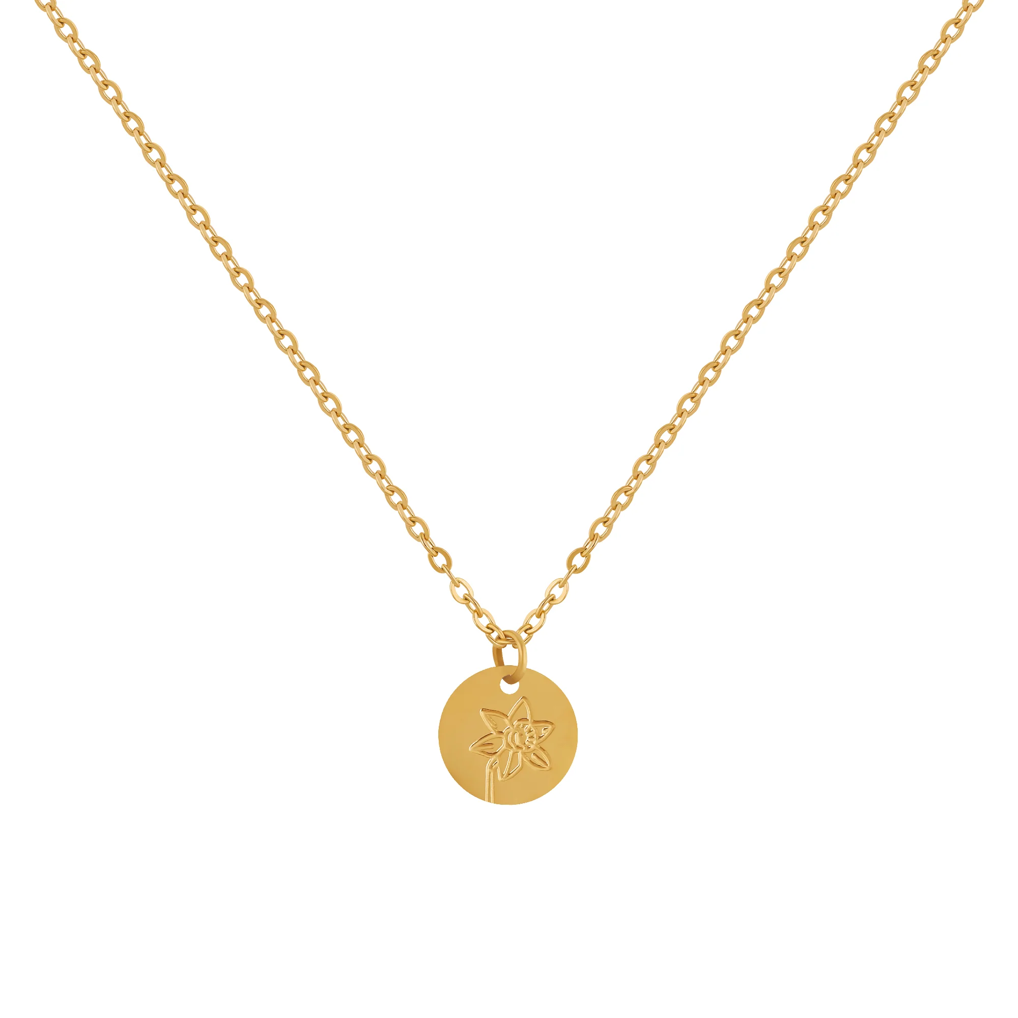 Birth Flower Pendant Necklace - Image 11