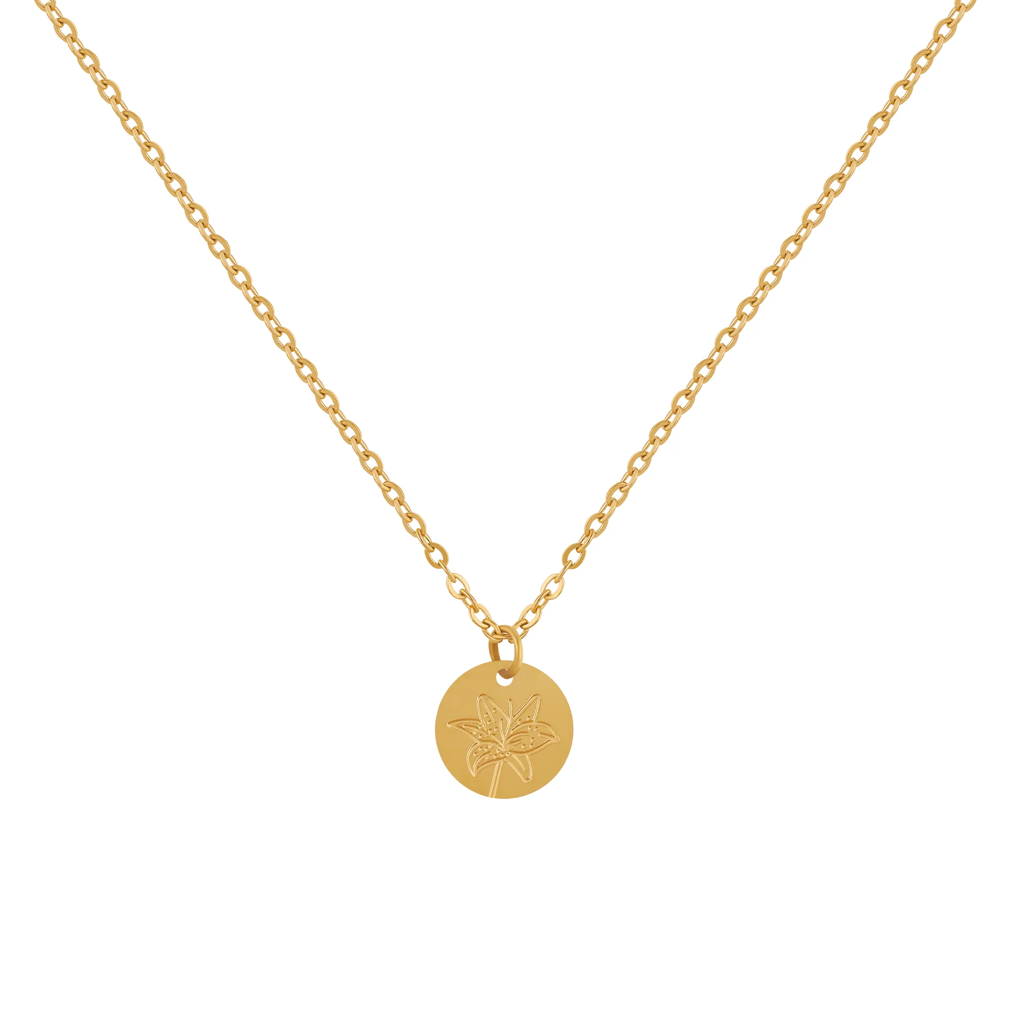 Birth Flower Pendant Necklace - Image 13