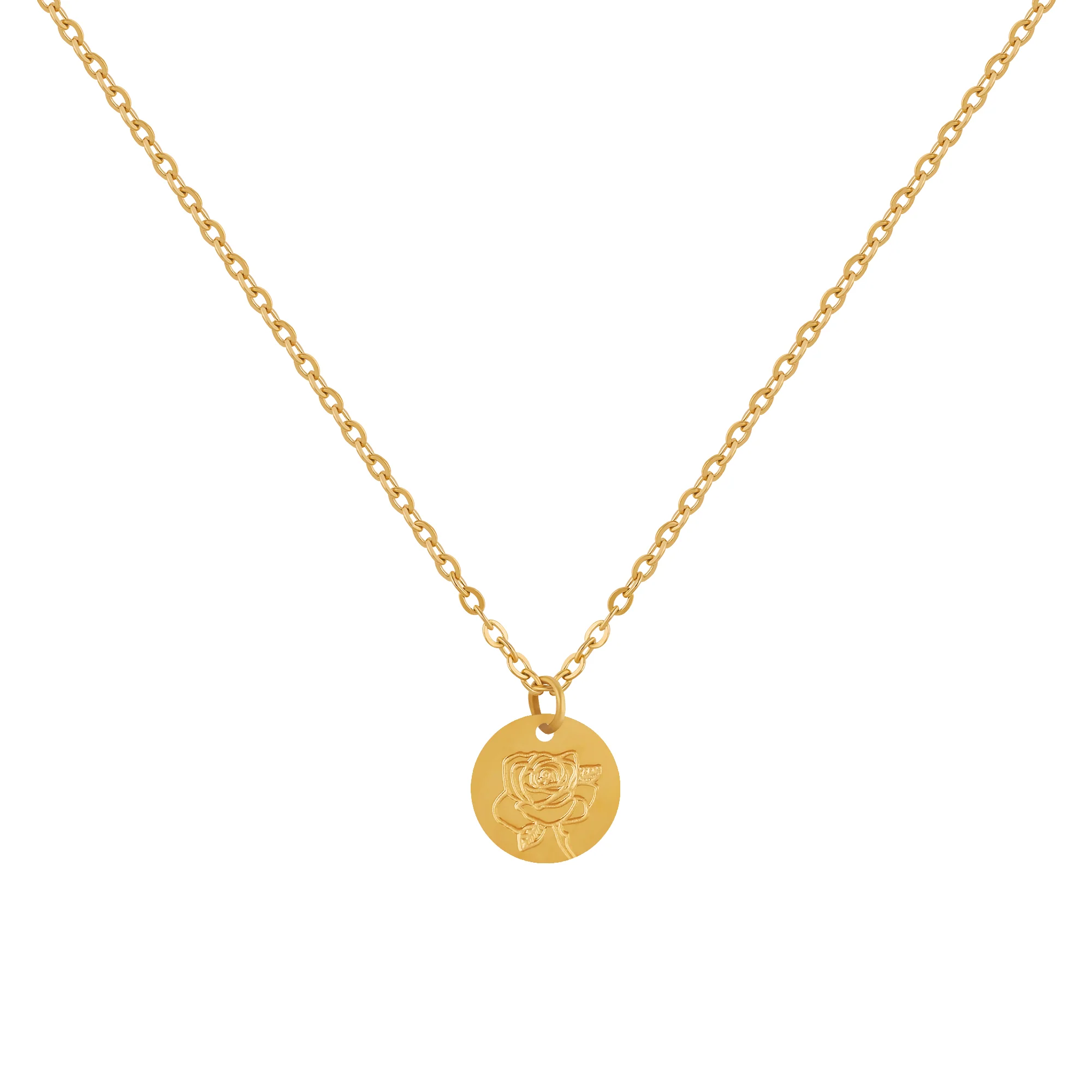 Birth Flower Pendant Necklace - Image 14