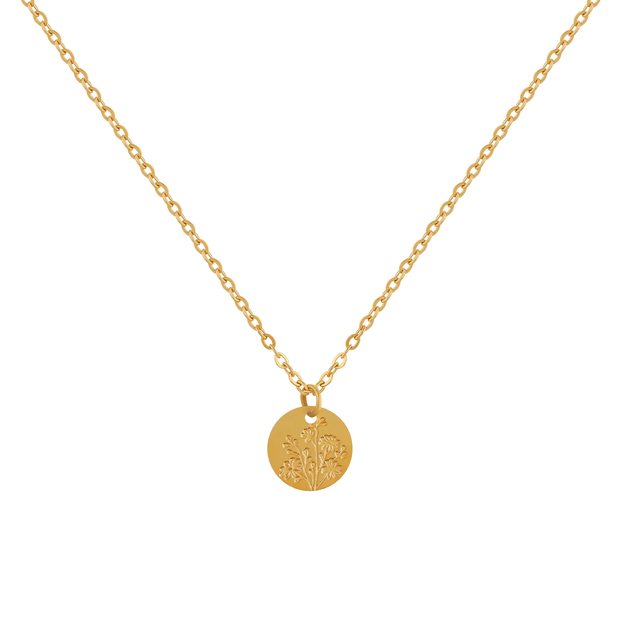 Birth Flower Pendant Necklace - Image 15