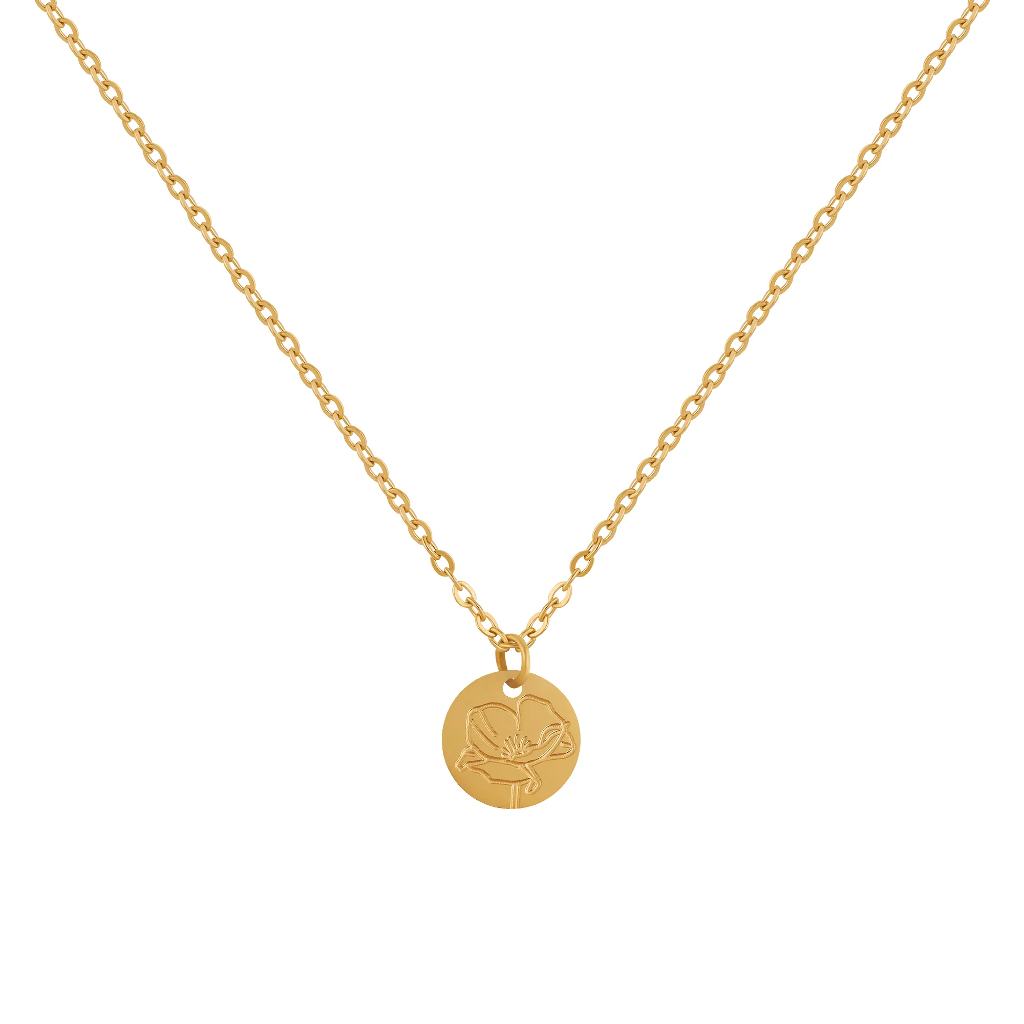 Birth Flower Pendant Necklace - Image 6