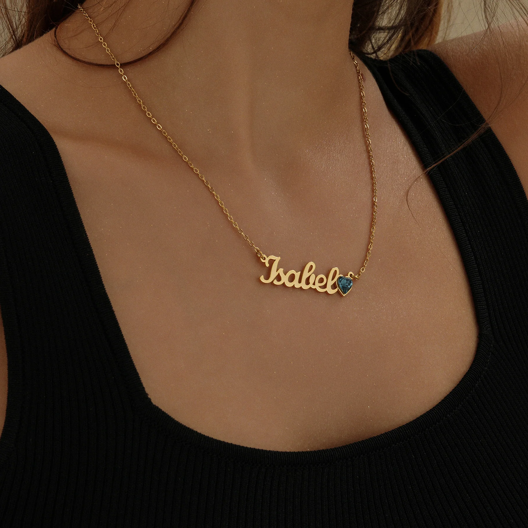 Birthstone Name Necklace - Image 4