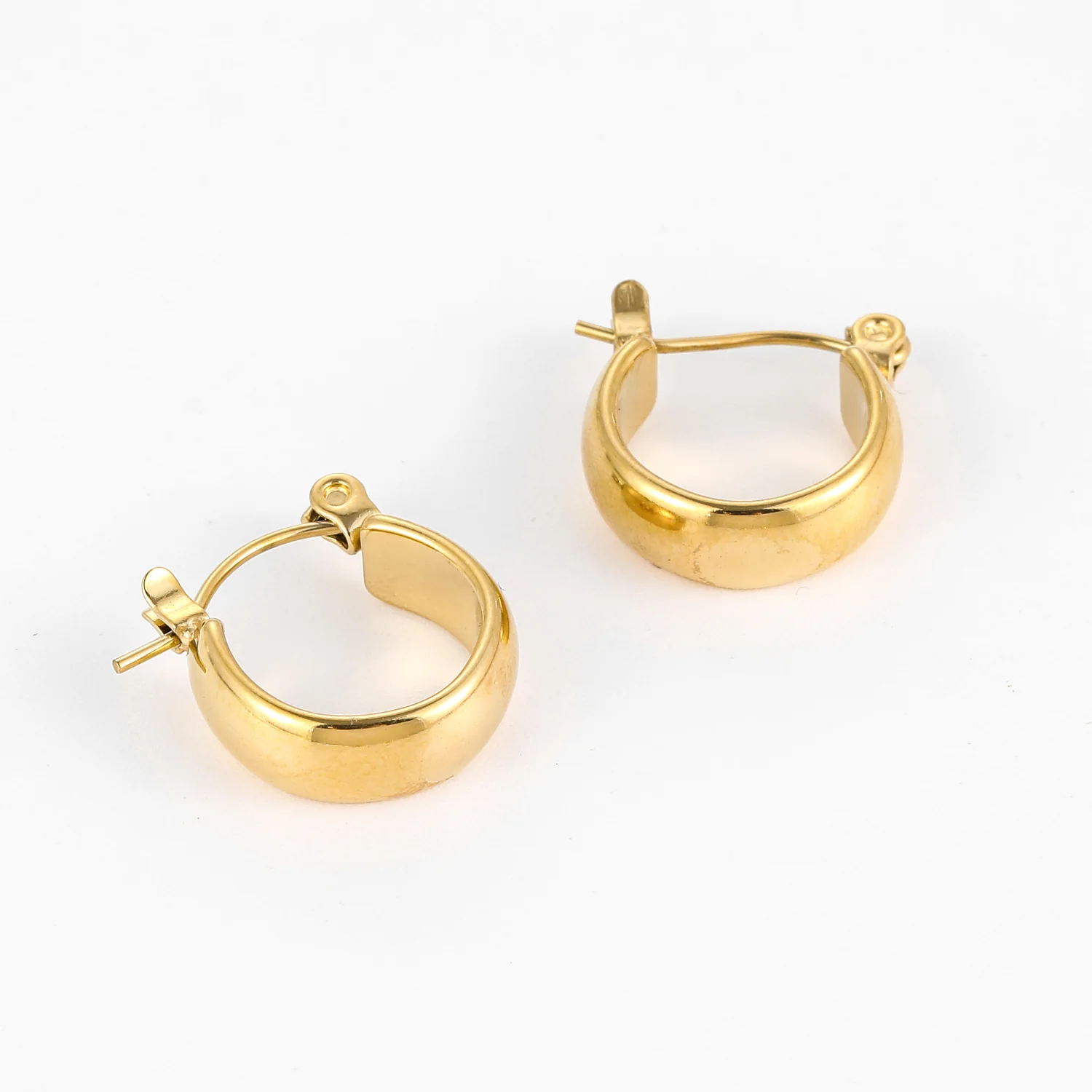 Bold Dome Hoop Earrings - Image 3