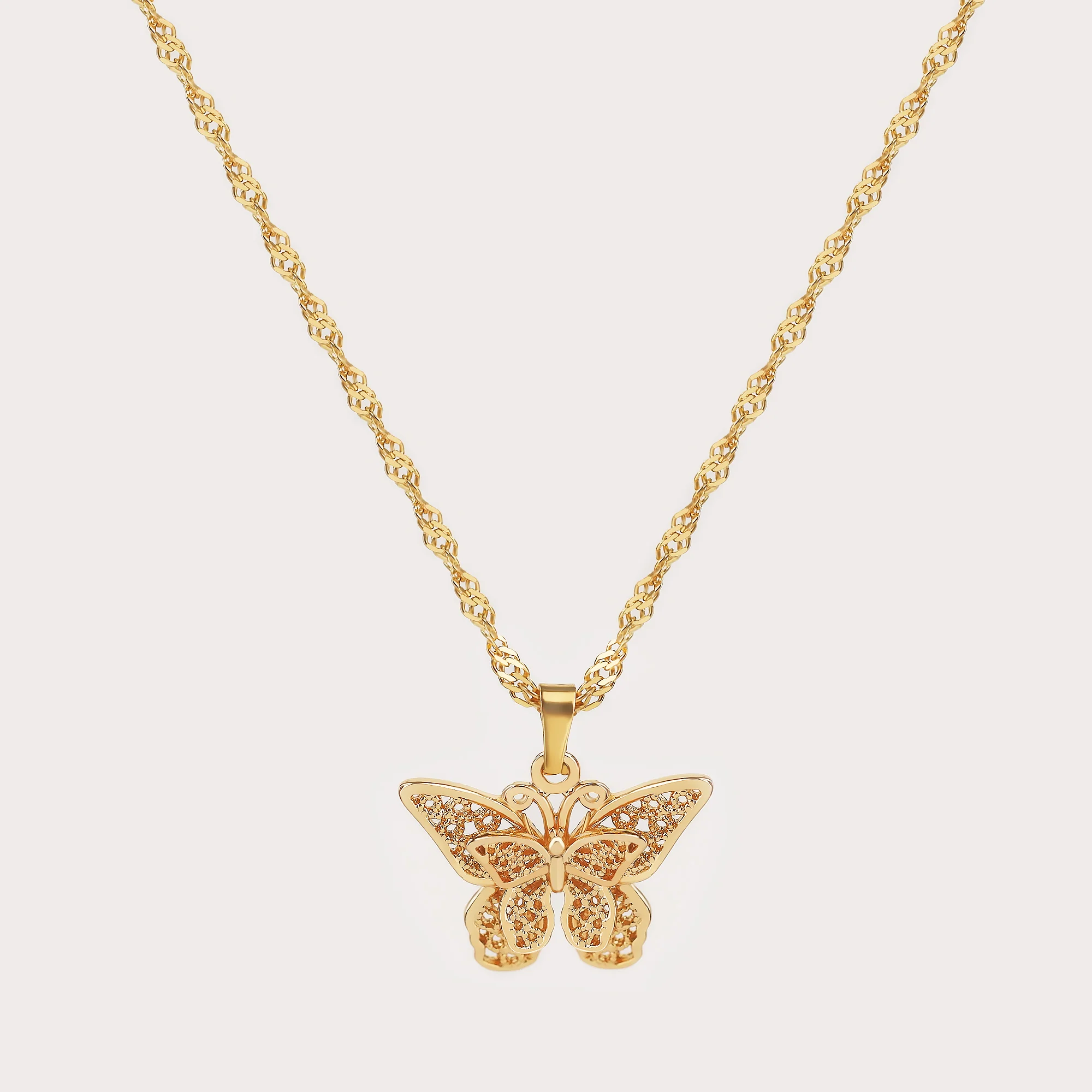 Butterfly Pendant Necklace - Image 6