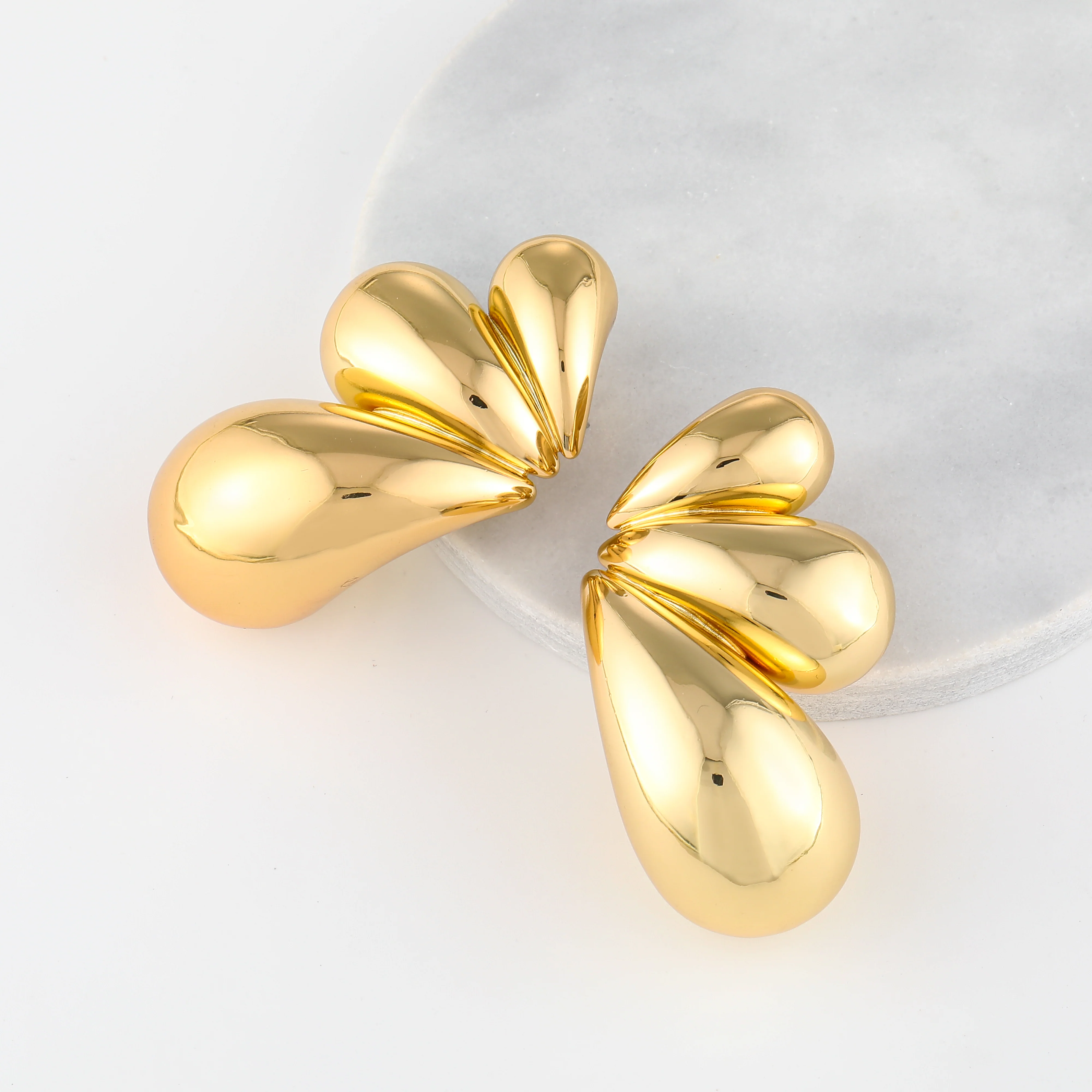 Butterfly Wing Drop Earrings - Image 3