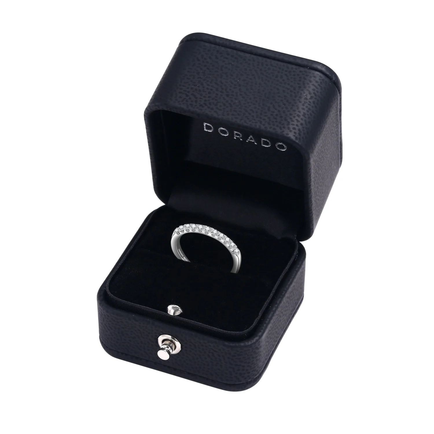 Classic Round Cut Moissanite Band - Image 3