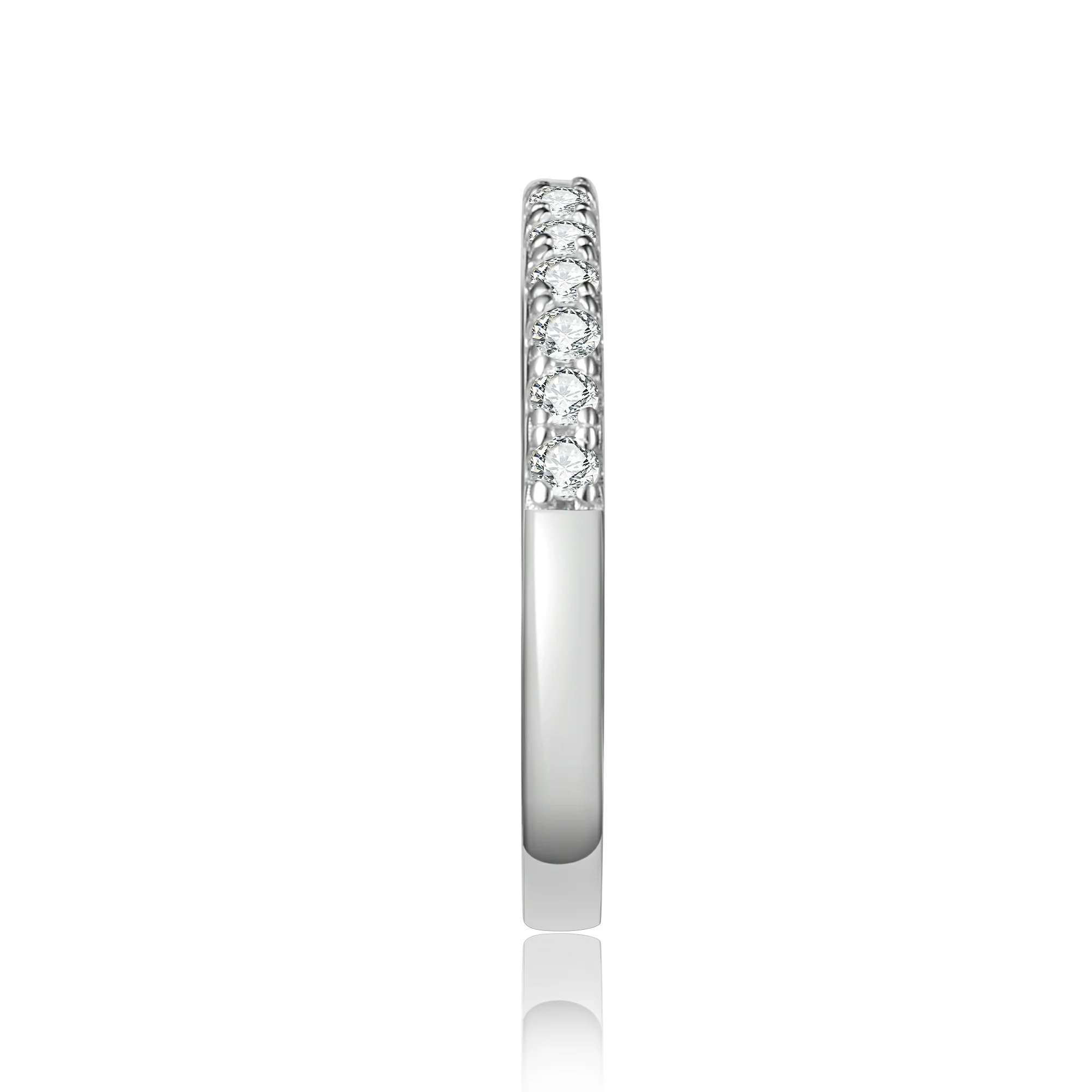 Classic Round Cut Moissanite Band - Image 6