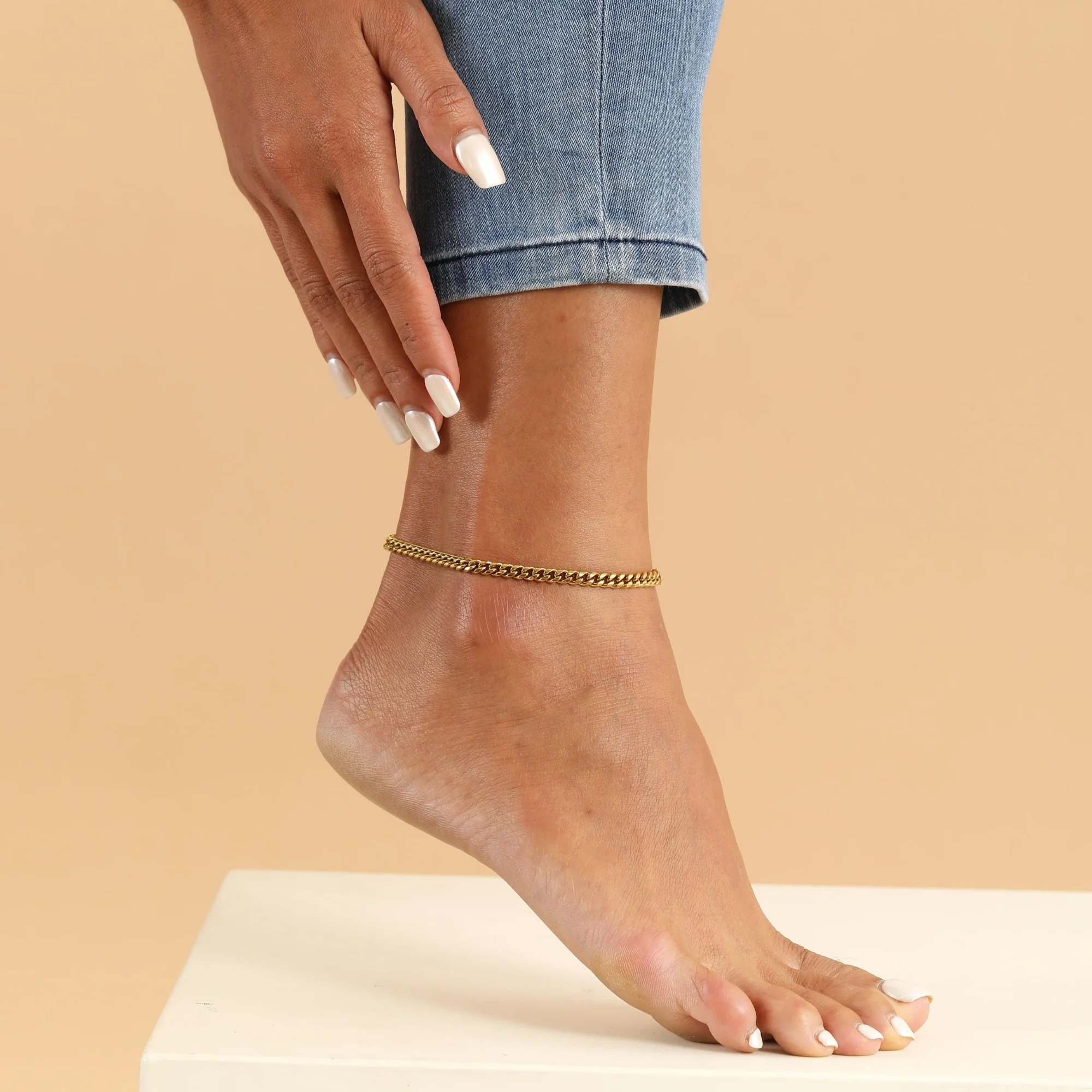 Cuban Link Anklet - Image 2