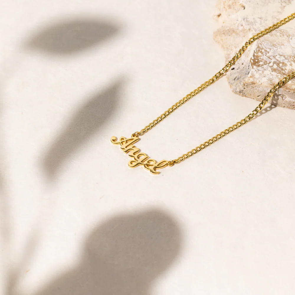 Custom Name Necklace w/ Cuban Chain - Image 6