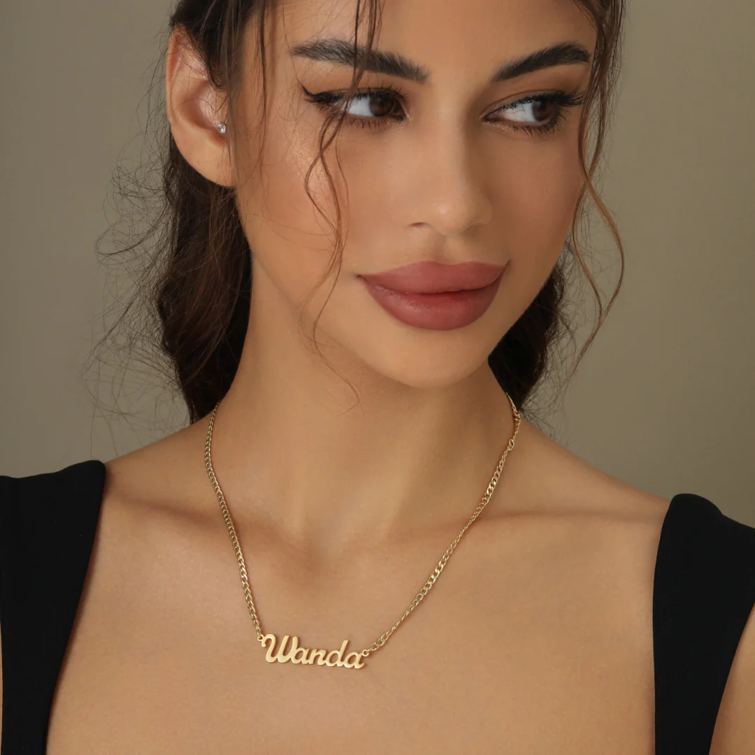 Custom Name Necklace w/ Cuban Chain - Image 8