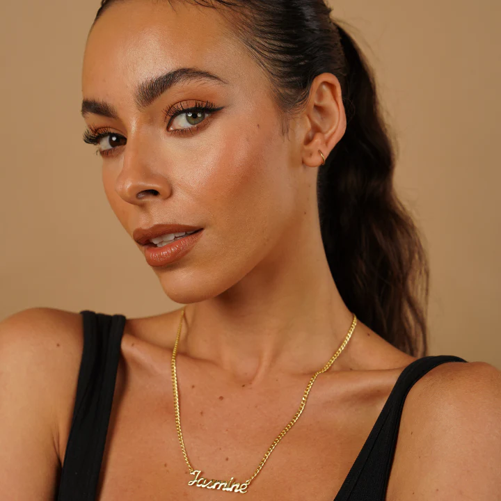 Custom Name Necklace w/ Cuban Chain - Image 9