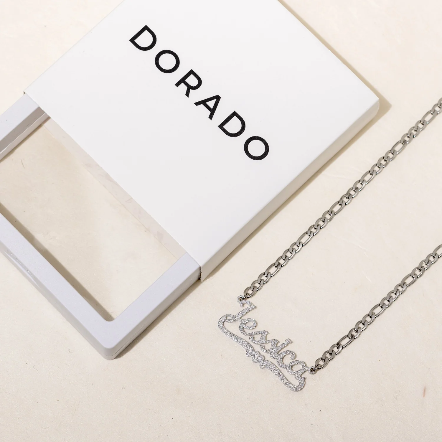 Diamond Cut Heart Name Necklace - Image 7