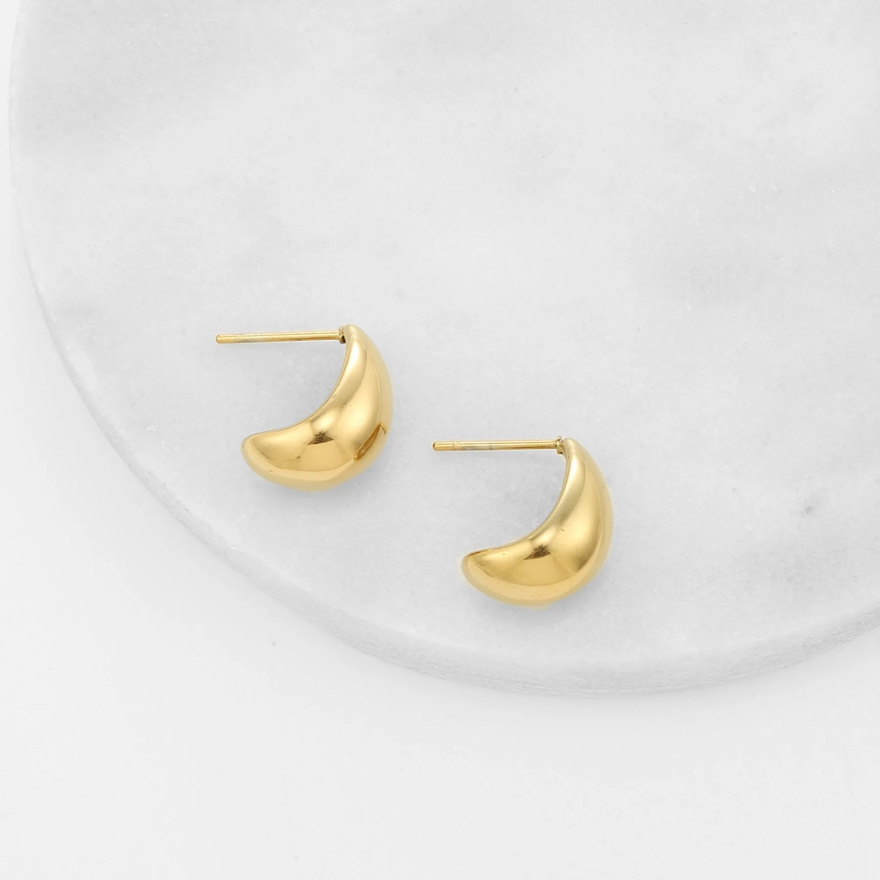 Dome Drop Earrings - Image 3