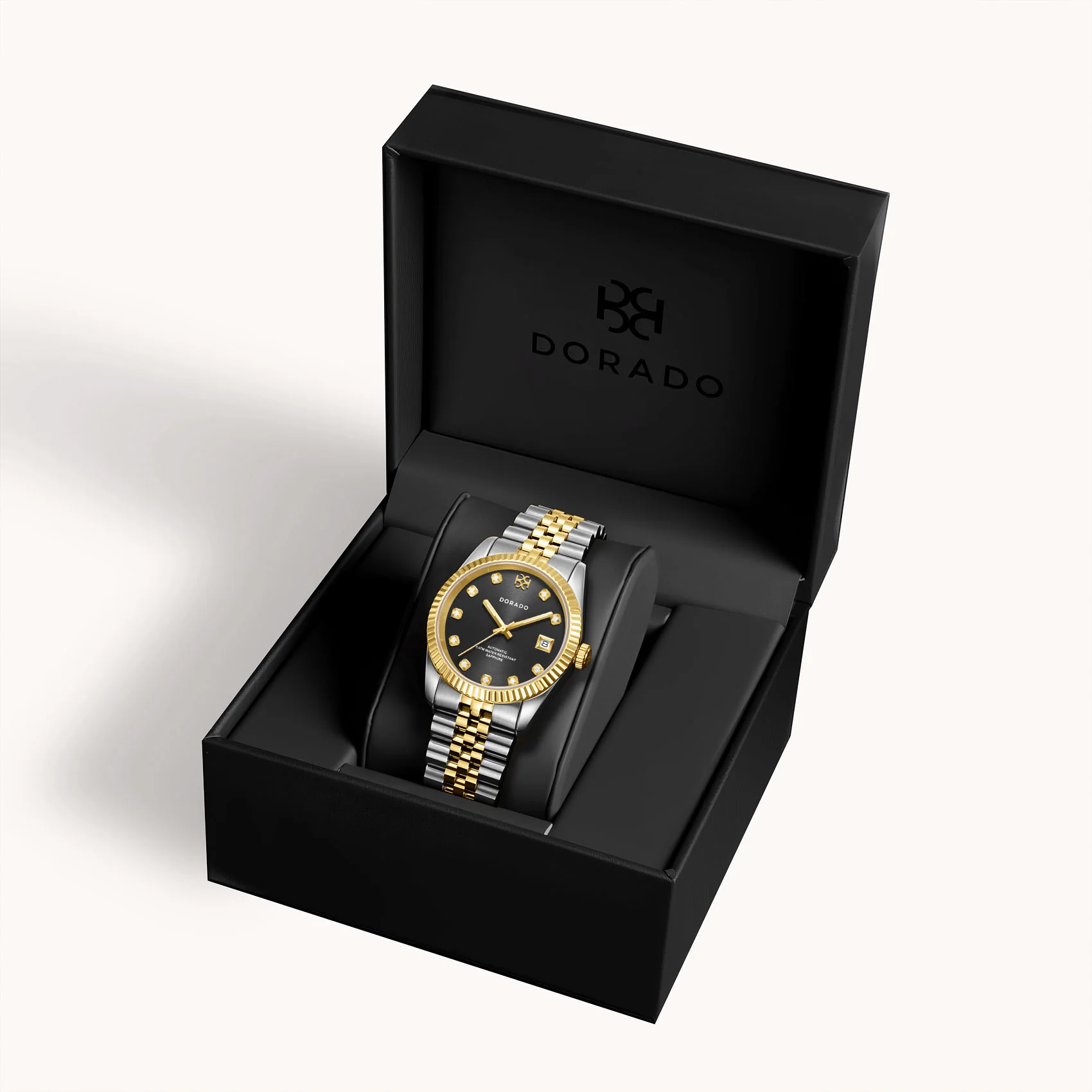DORADO Two Tone Timeless Watch - Black - Image 3