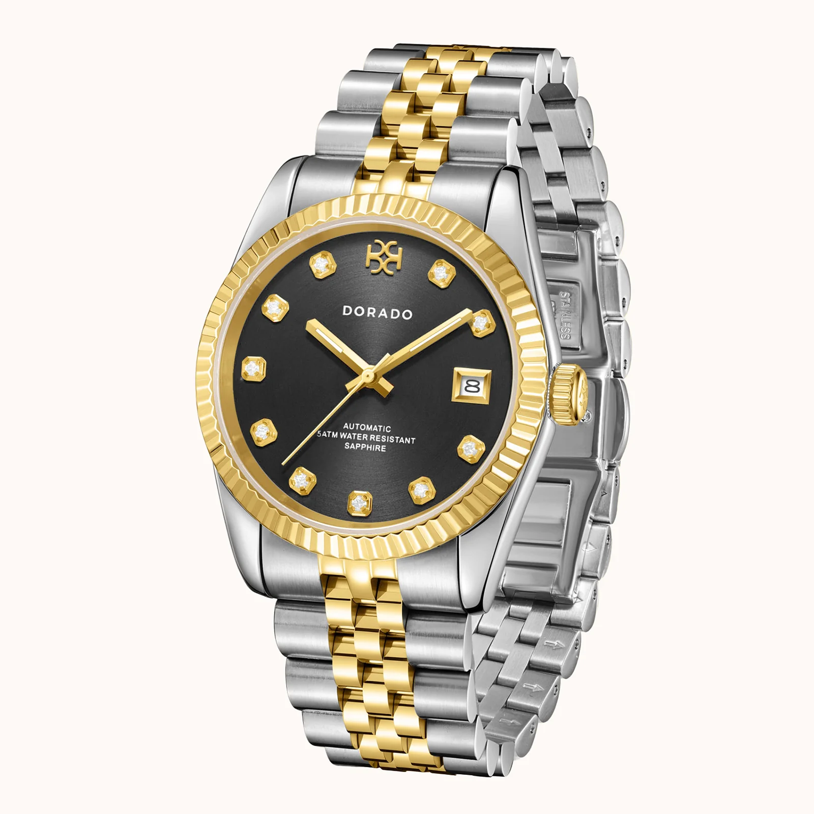 DORADO Two Tone Timeless Watch - Black - Image 7