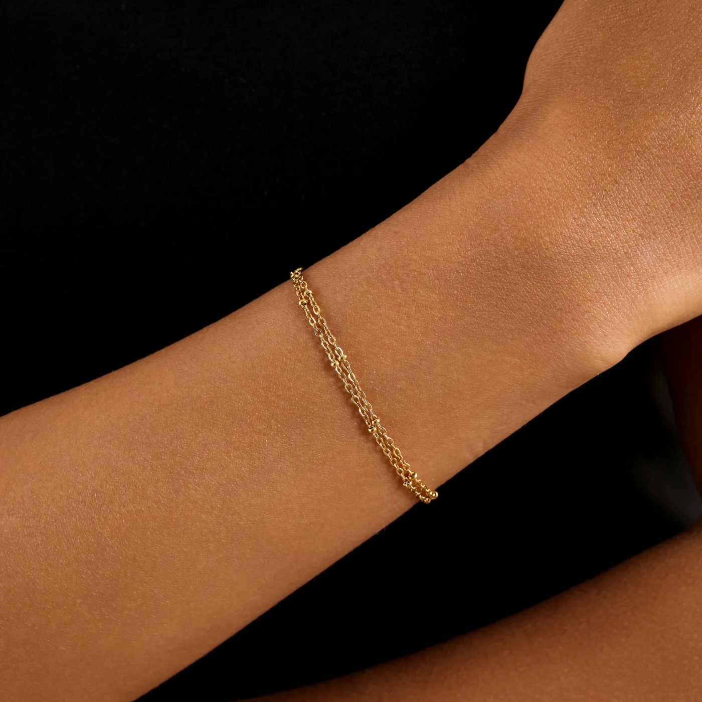 Double Satellite Chain Bracelet - Image 2