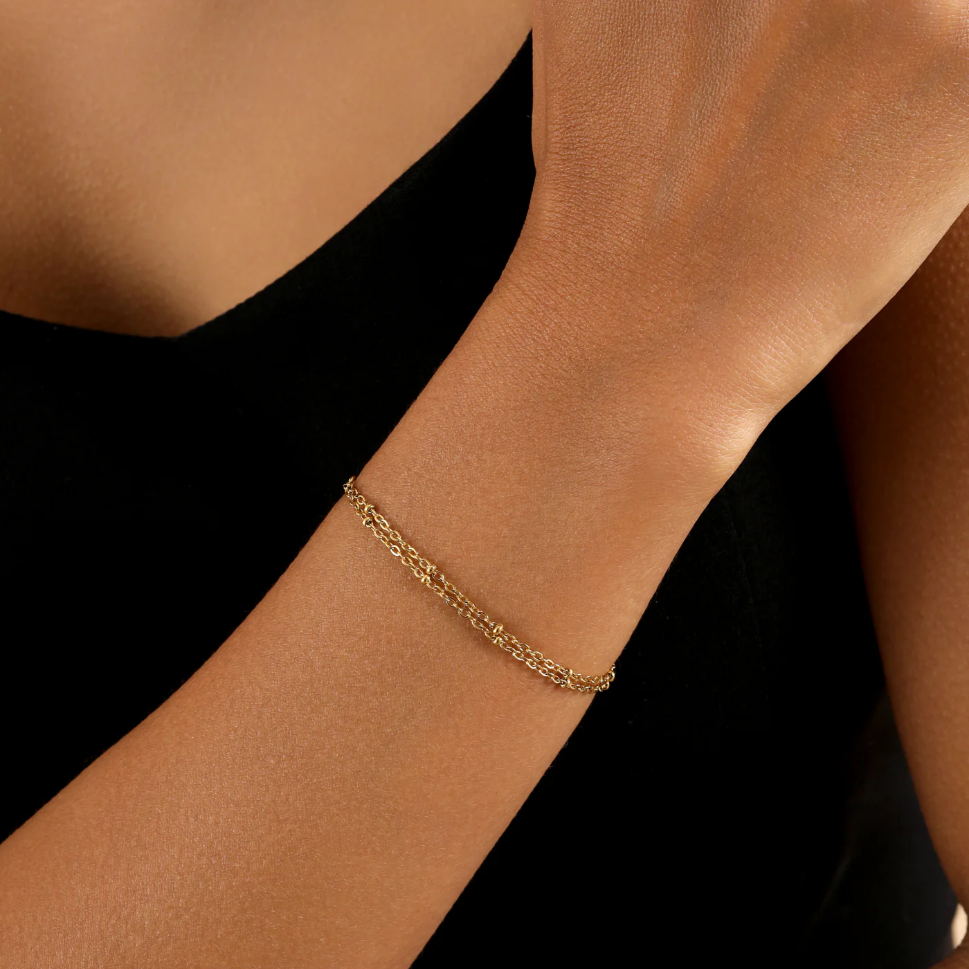 Double Satellite Chain Bracelet - Image 7