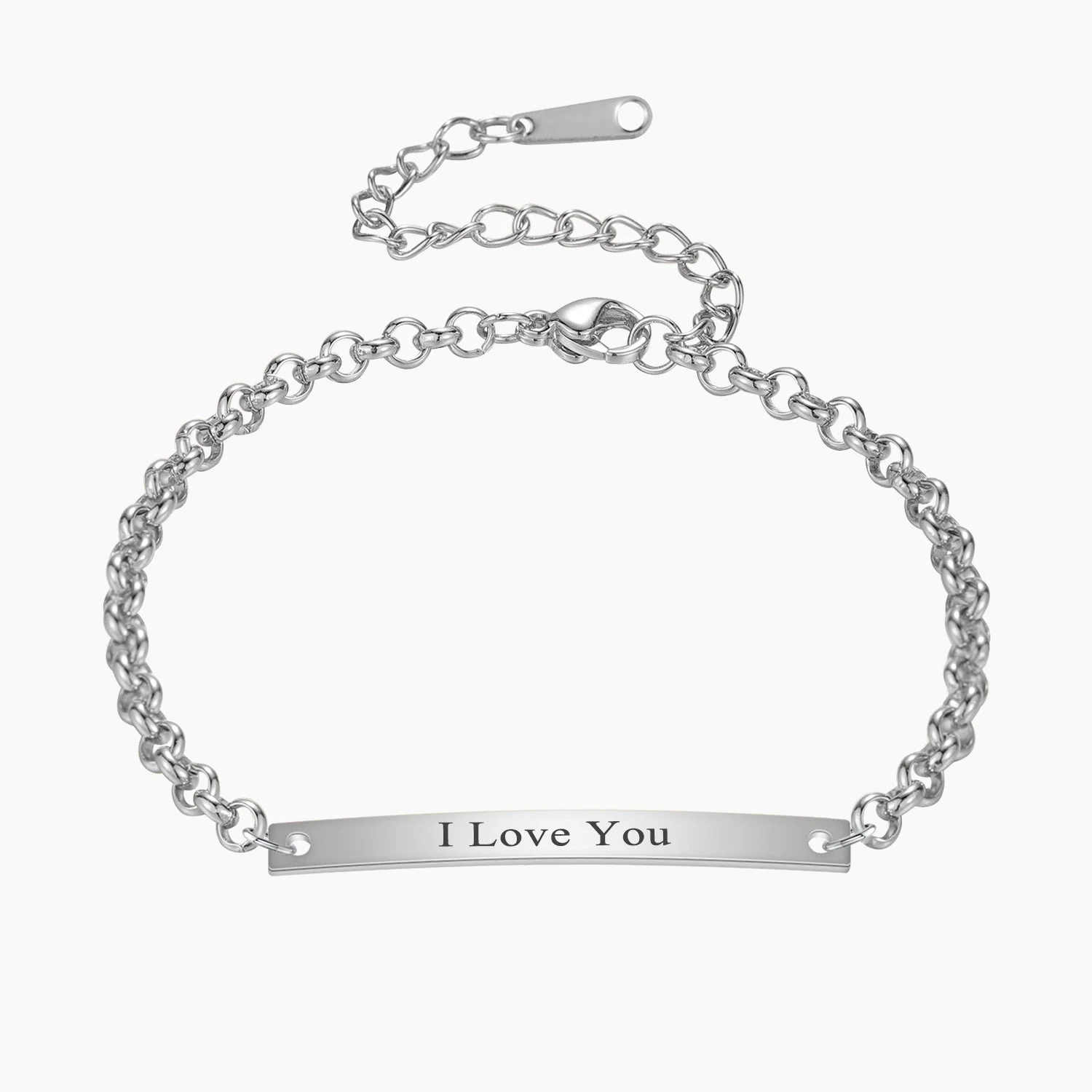 Engraved Bar Bracelet - Image 3