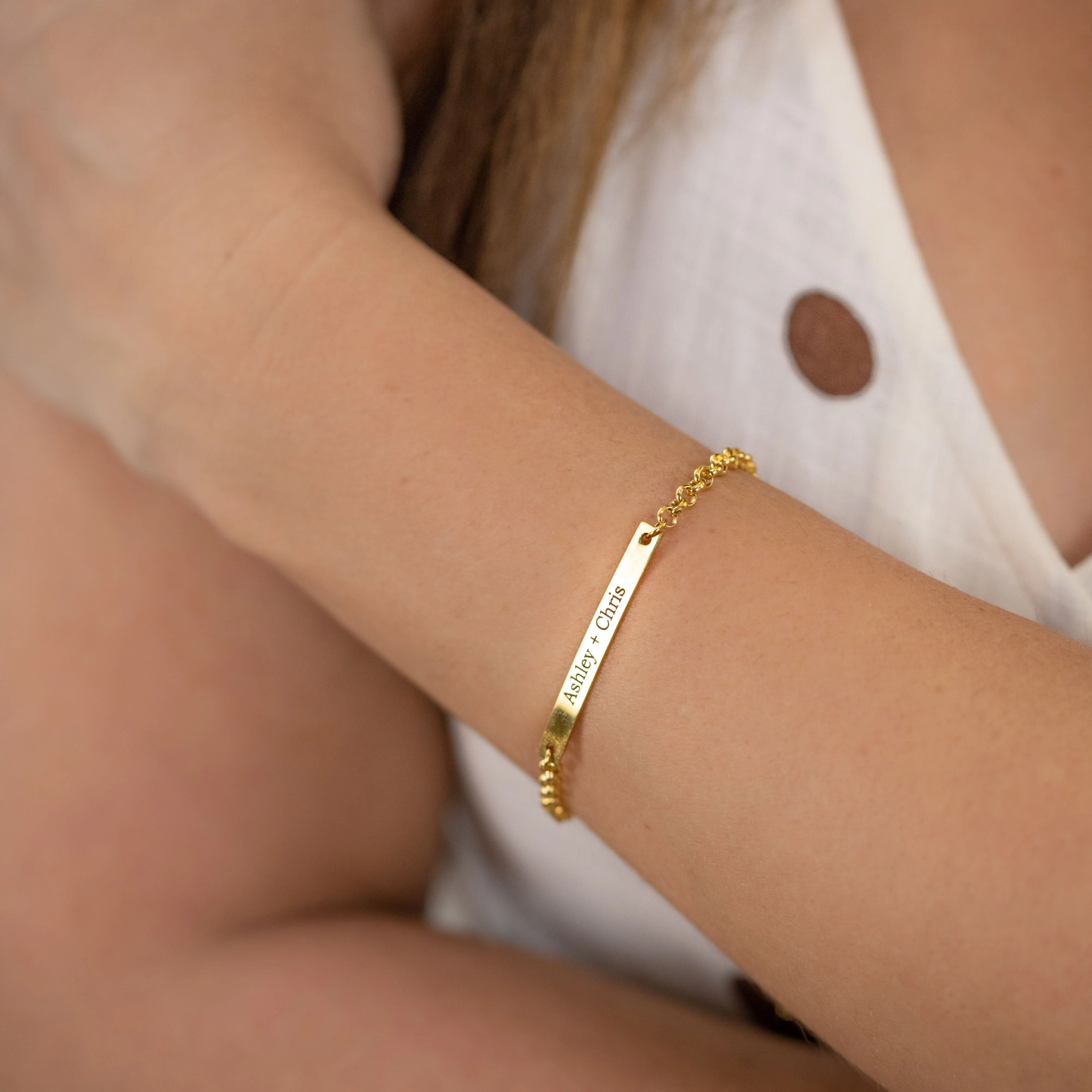 Engraved Bar Bracelet - Image 5