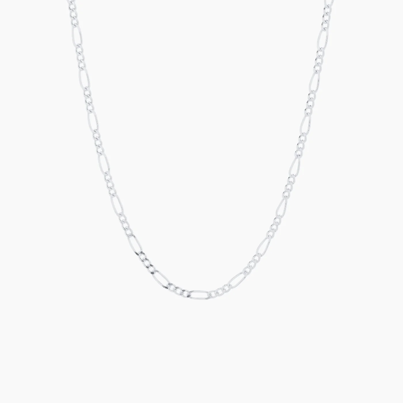 Figaro Chain Necklace - 3mm - Image 7