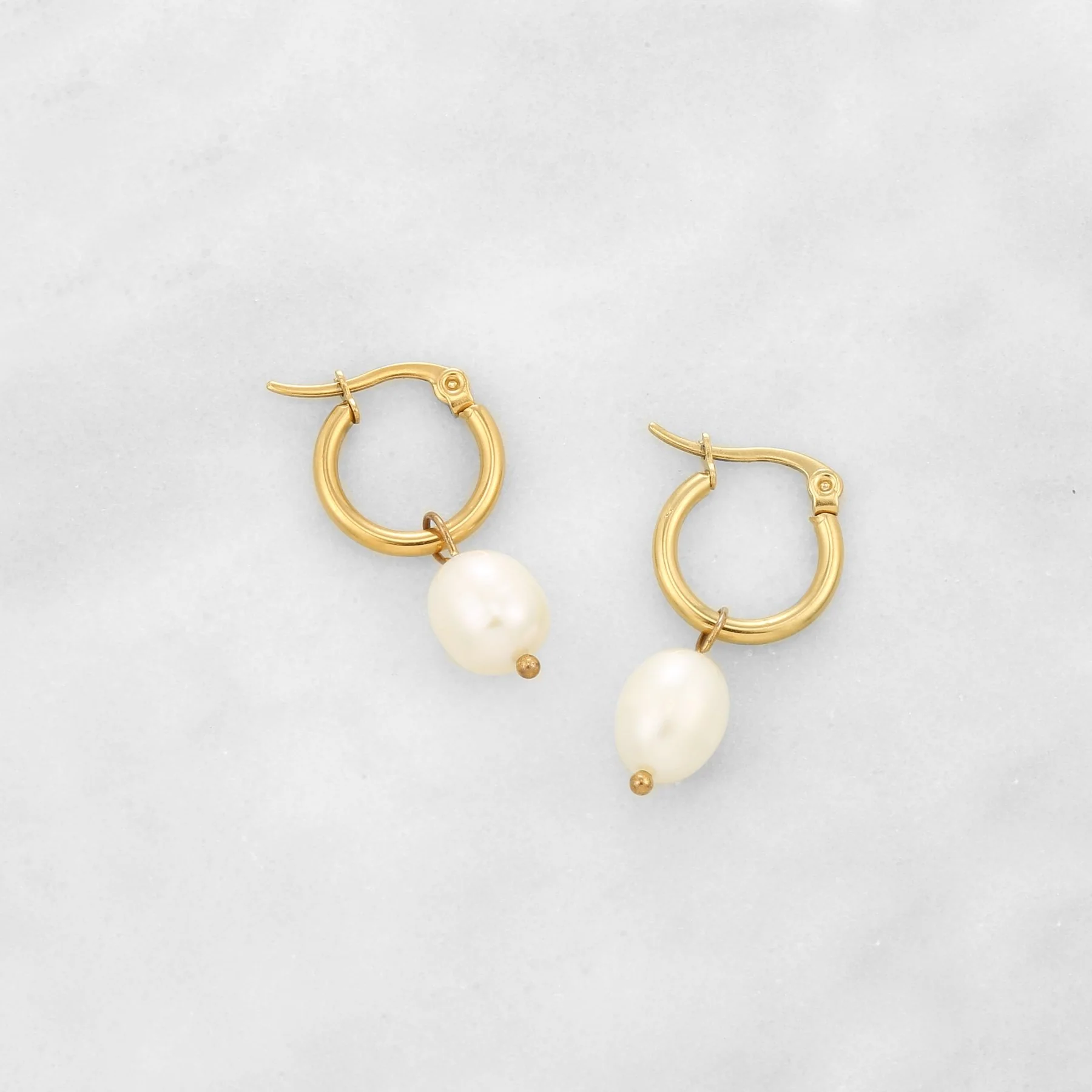 Freshwater Pearl Charm Earrings - Image 5