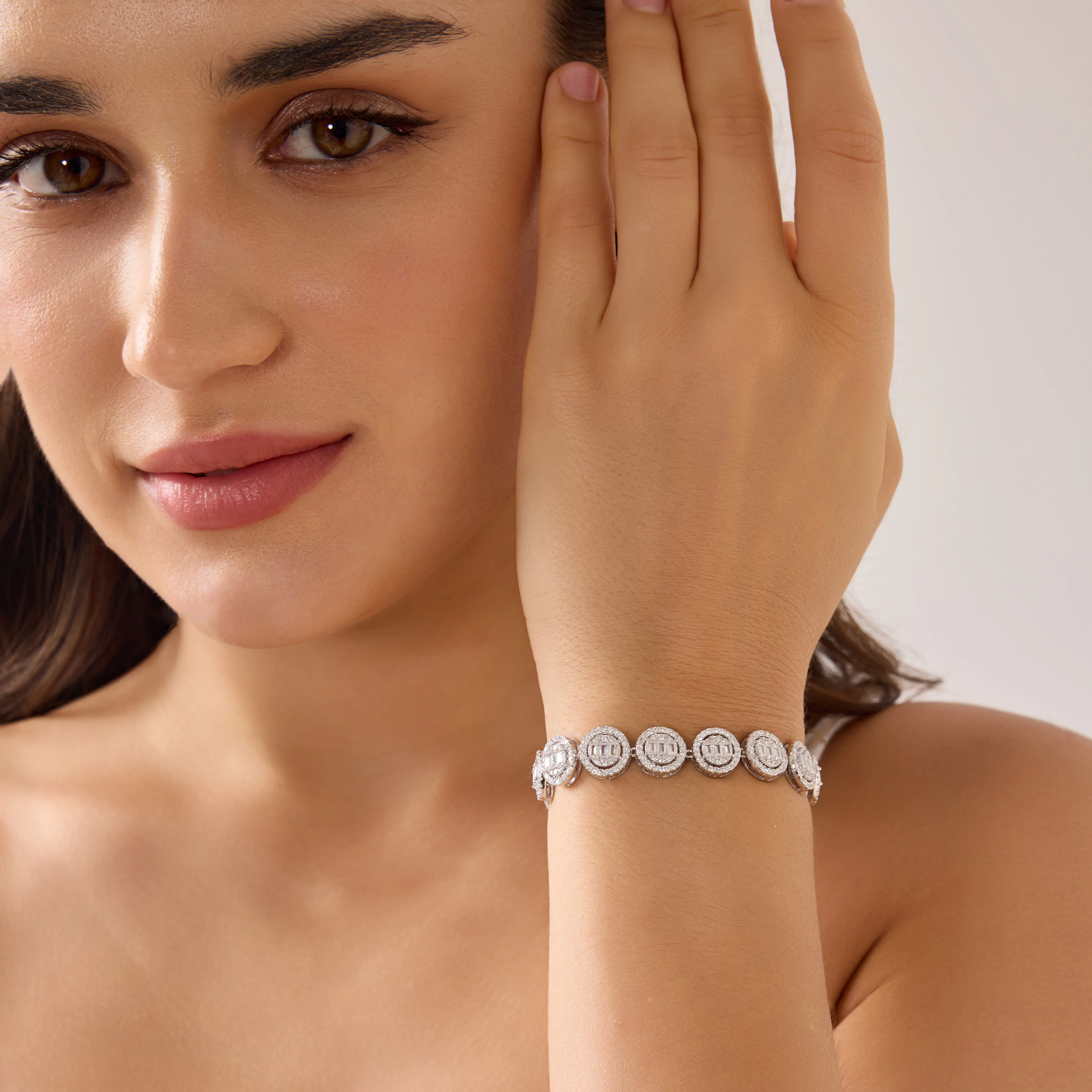 Iced Halo Tennis Bracelet - Image 3