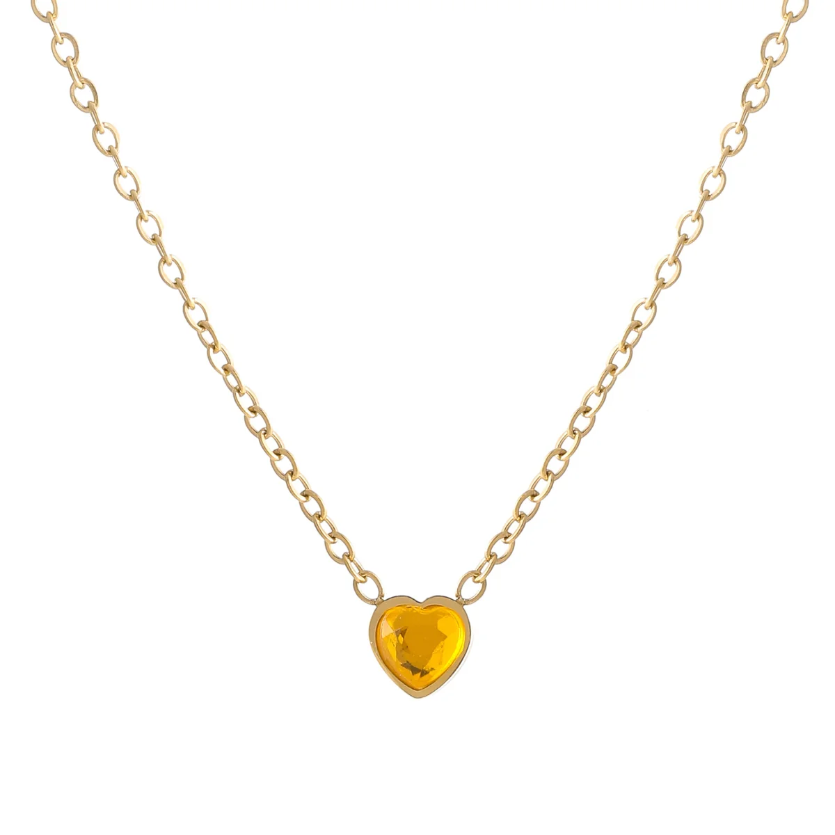 Heart Birthstone Necklace - Image 24