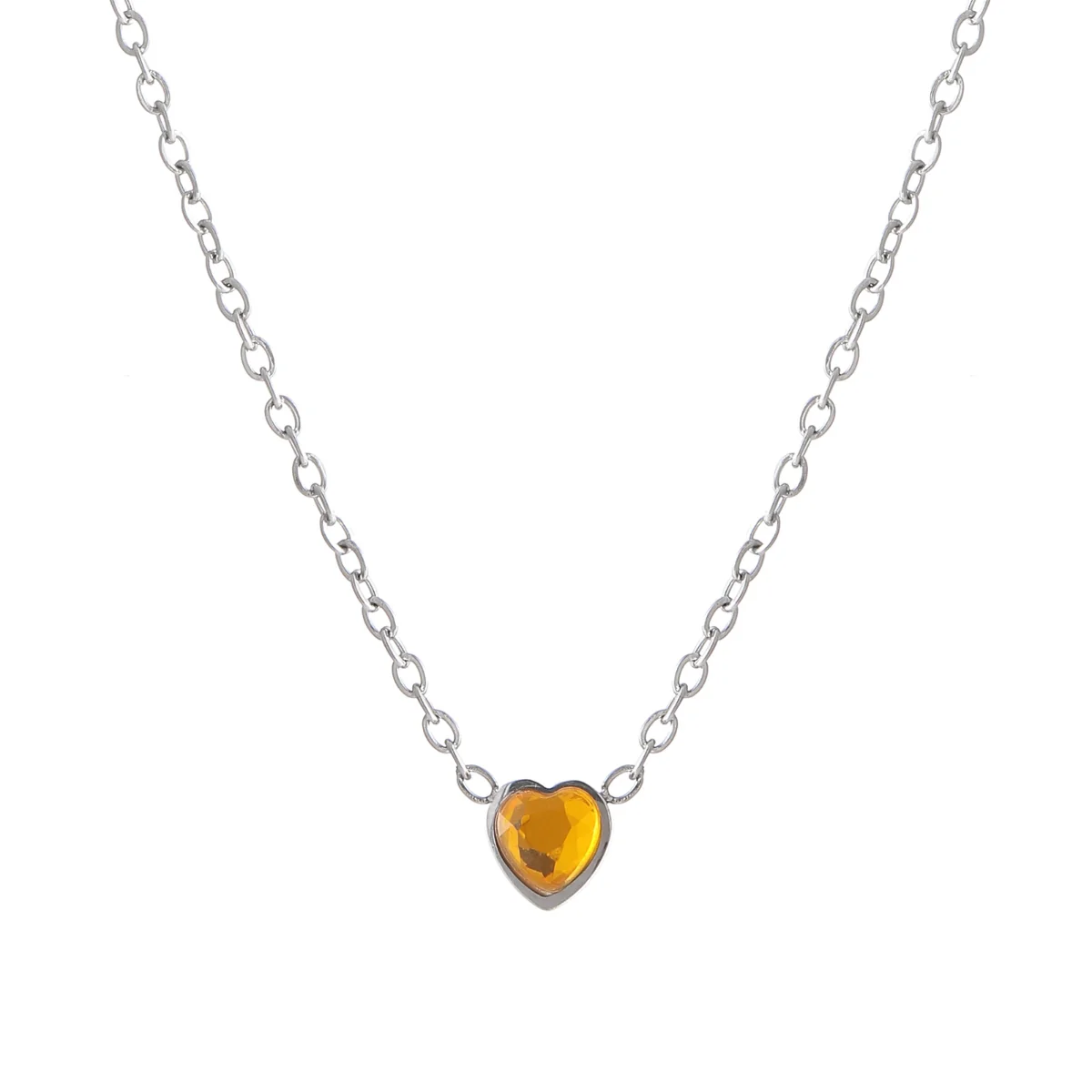 Heart Birthstone Necklace - Image 25