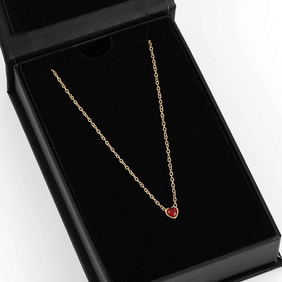 Heart Birthstone Necklace - Image 4