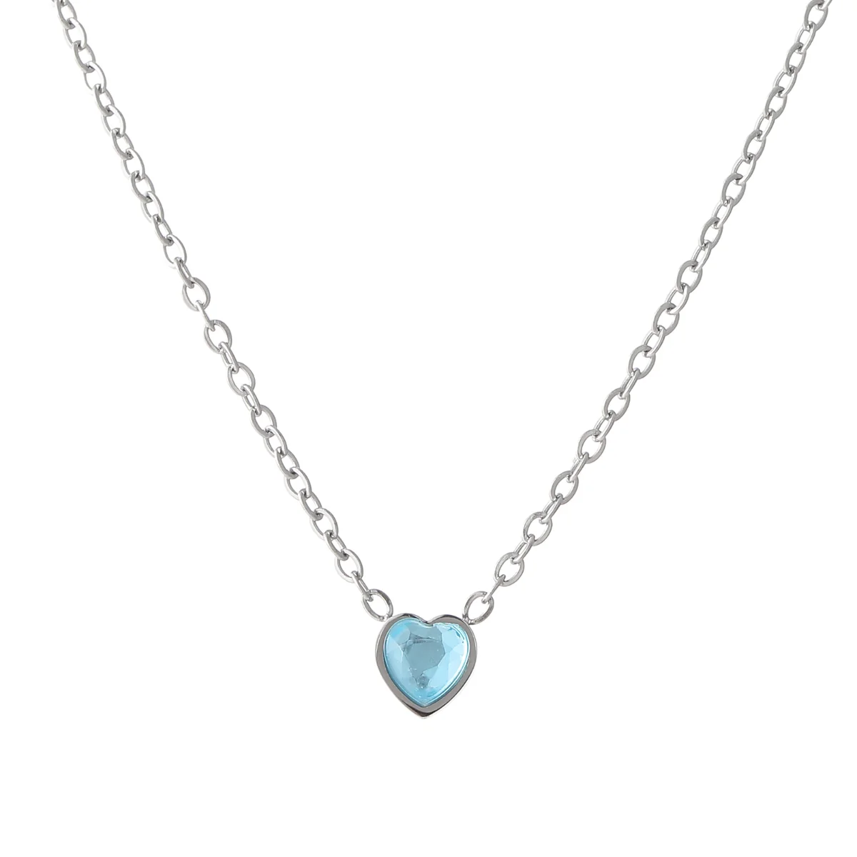 Heart Birthstone Necklace - Image 9