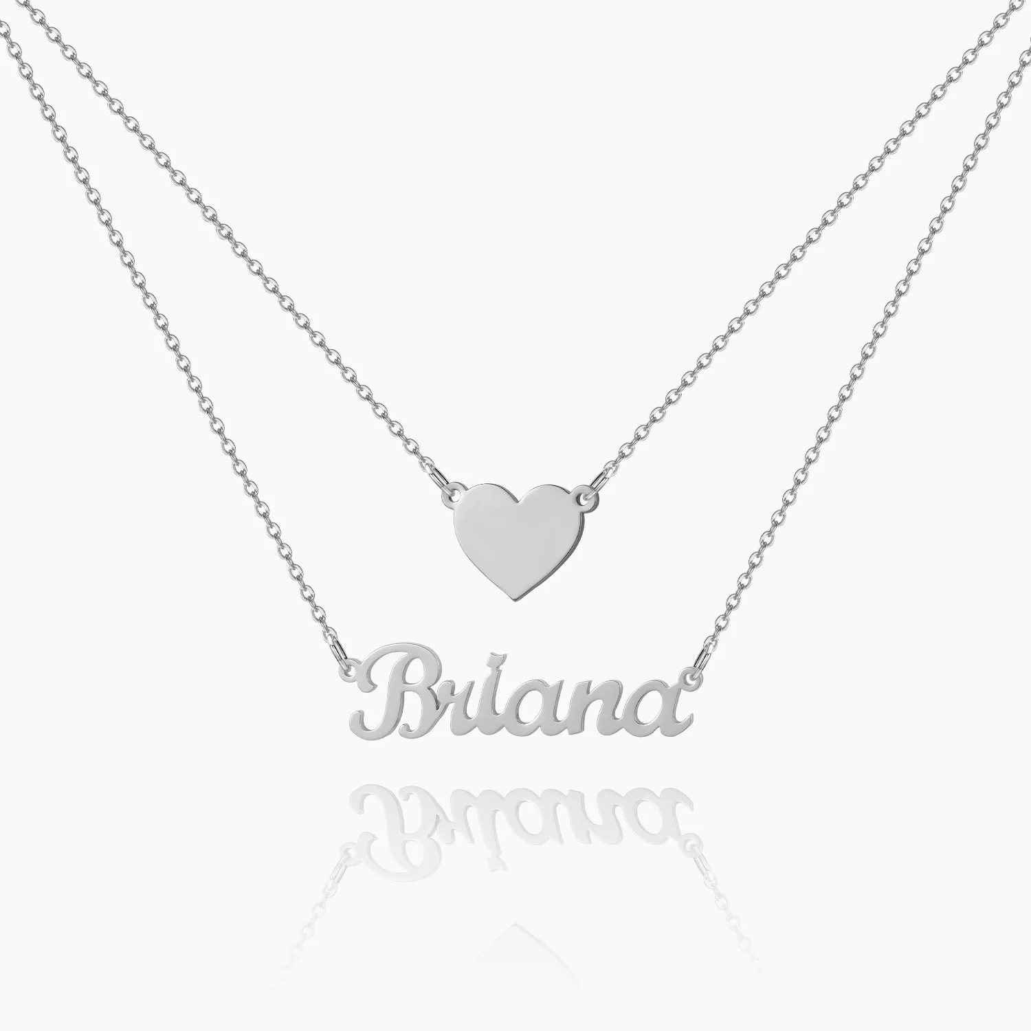 Heart Layer Name Necklace - Image 4