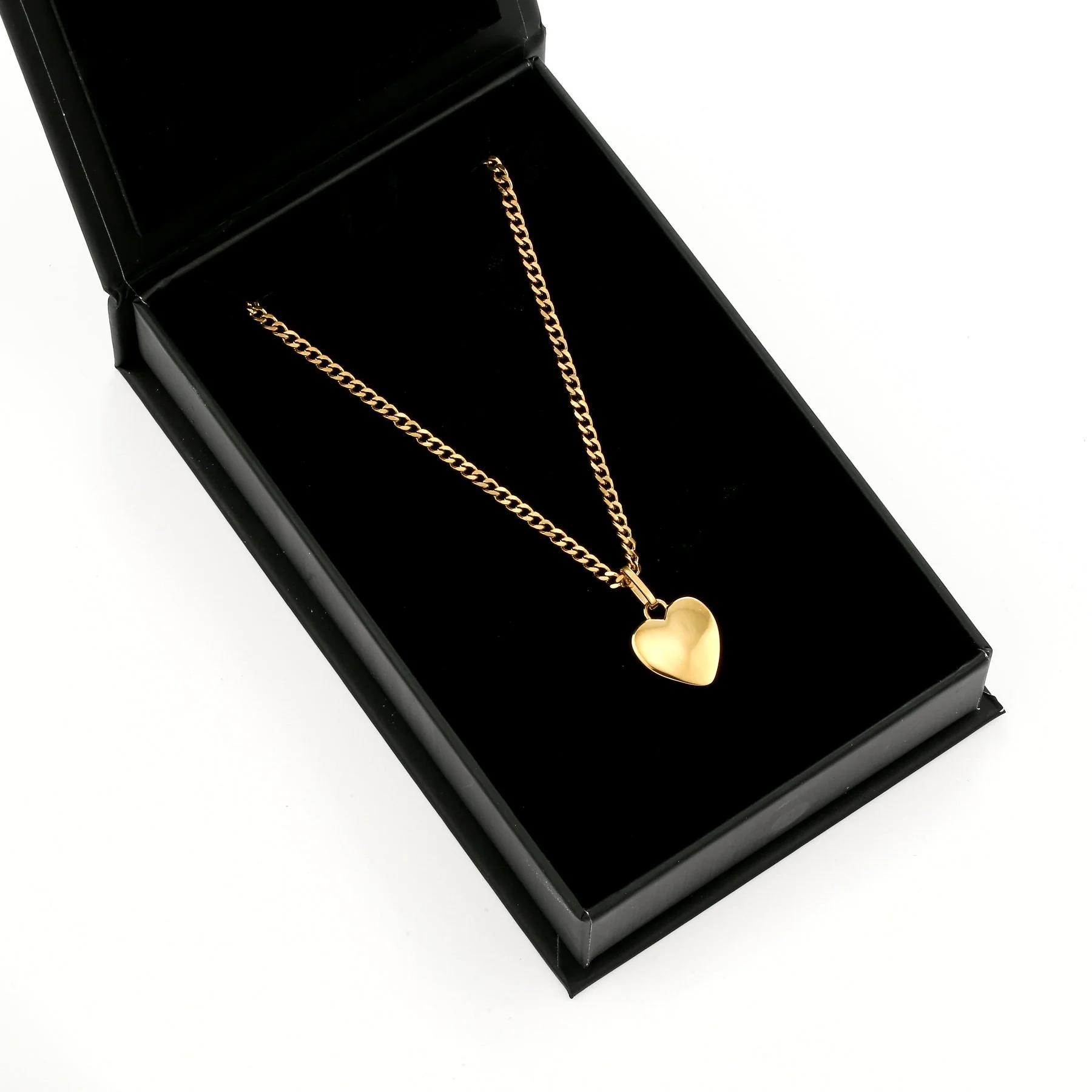 Heart Pendant w/ Cuban Chain - Image 3