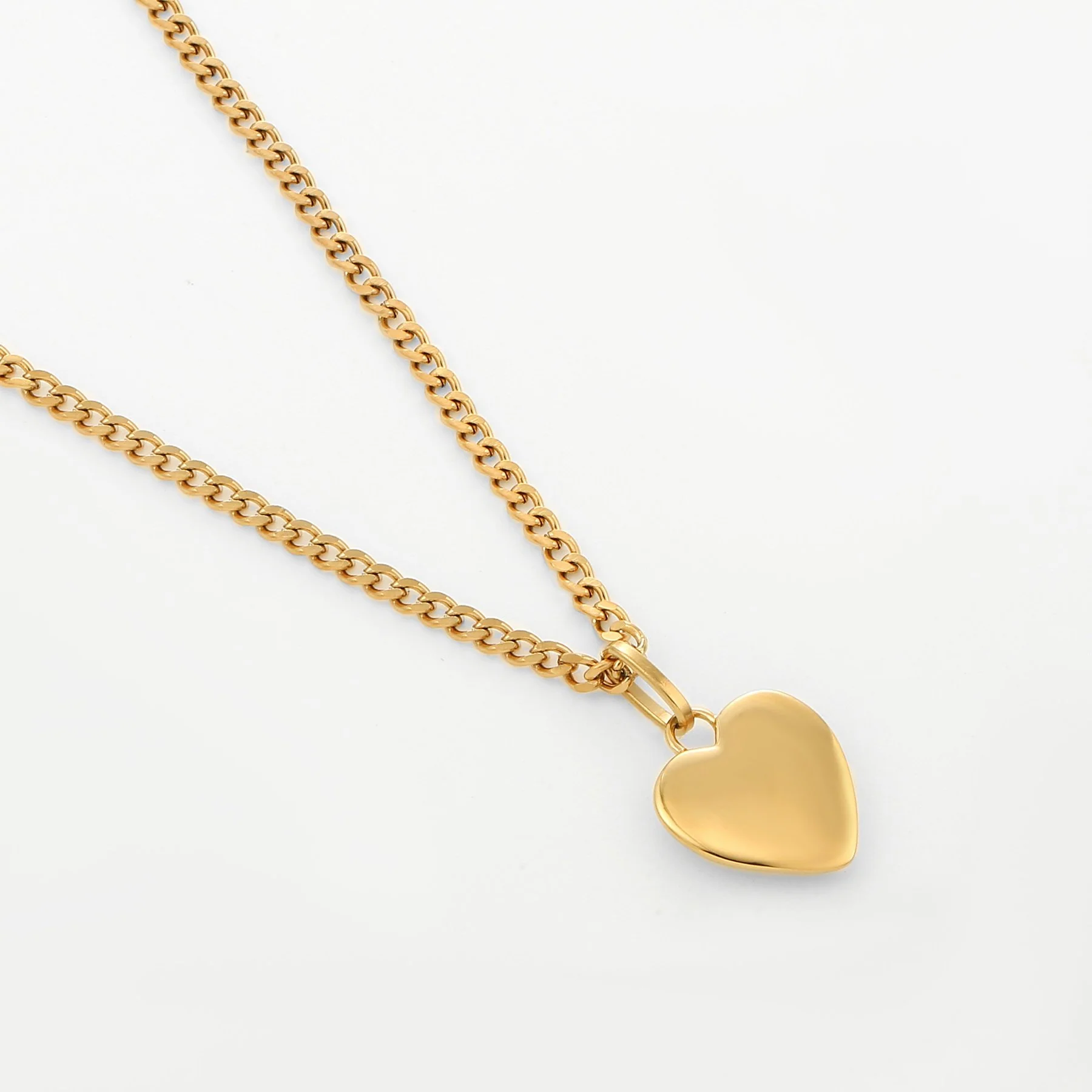 Heart Pendant w/ Cuban Chain - Image 4