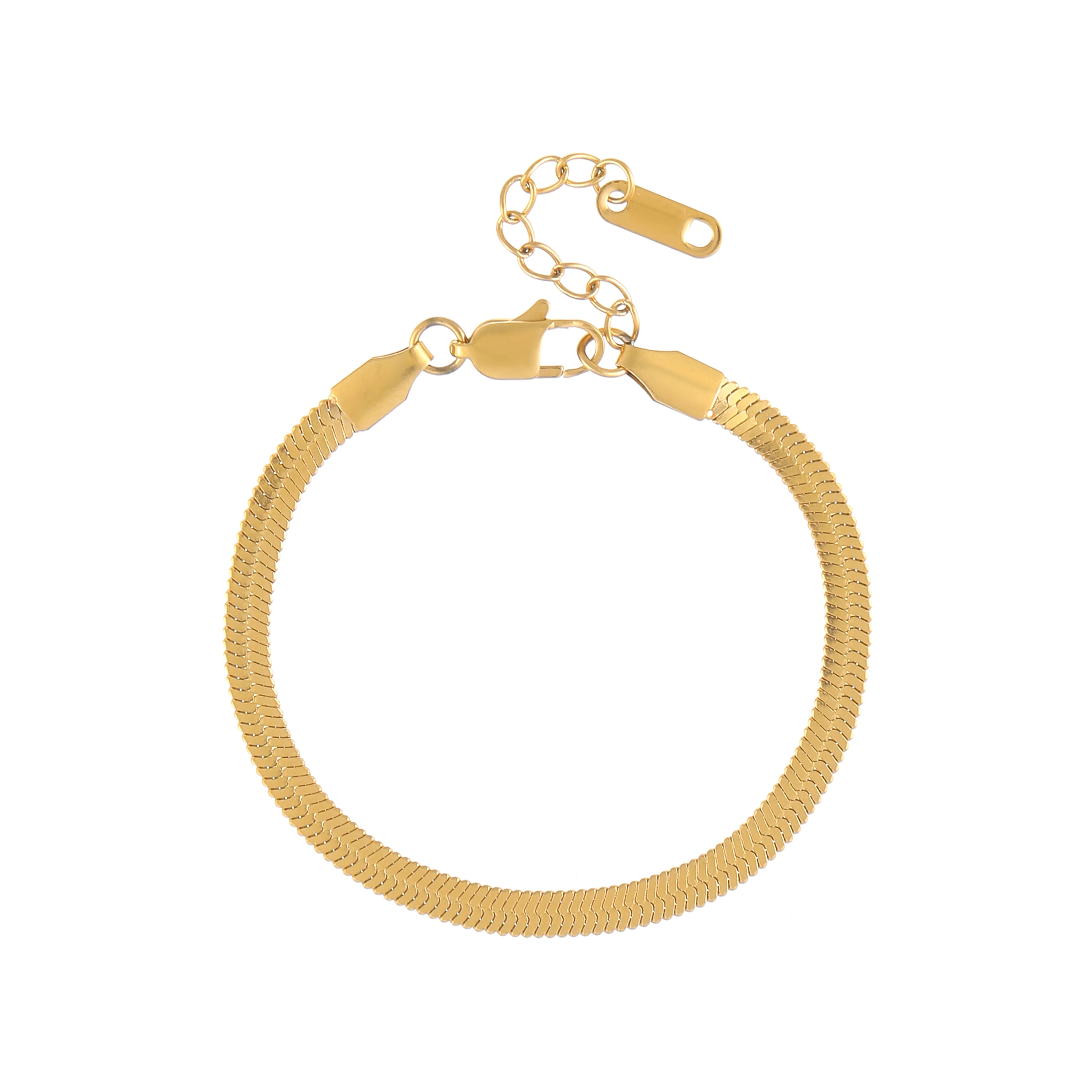 Herringbone Bracelet - 4mm - Image 3