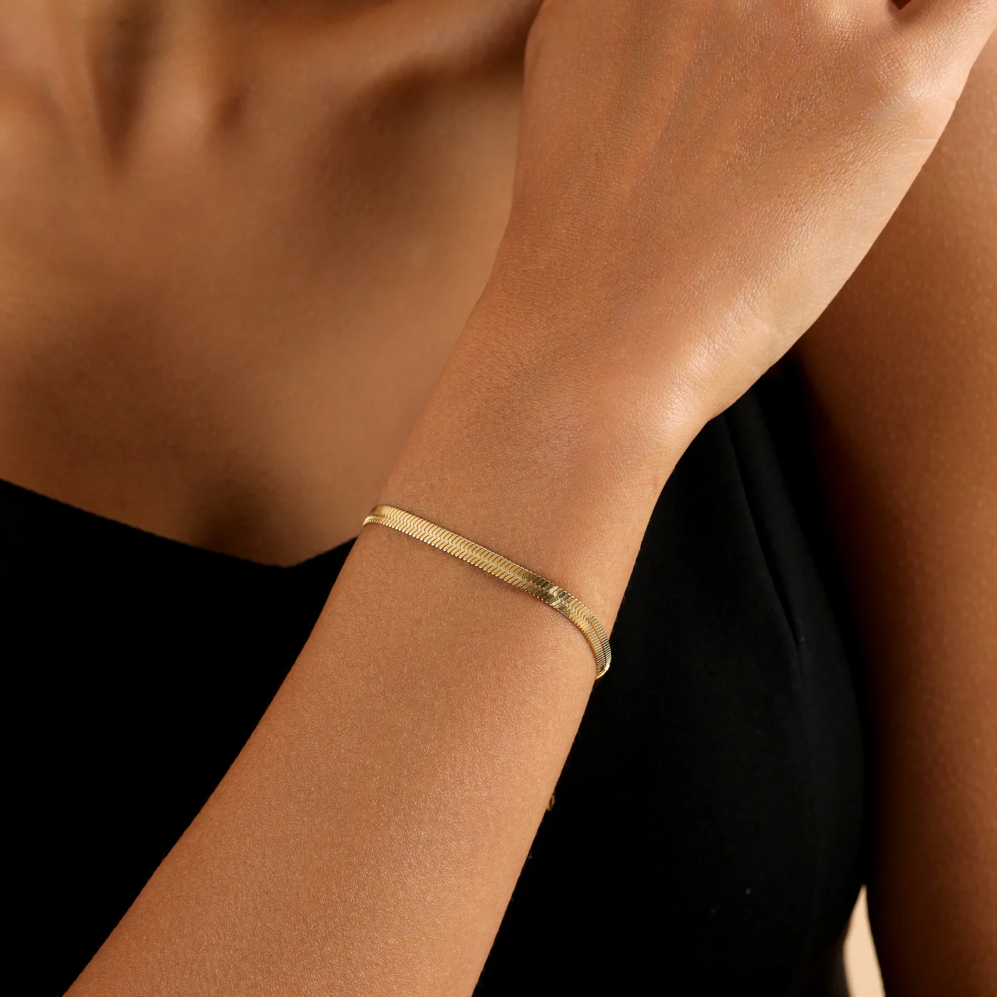 Herringbone Bracelet - 4mm - Image 7