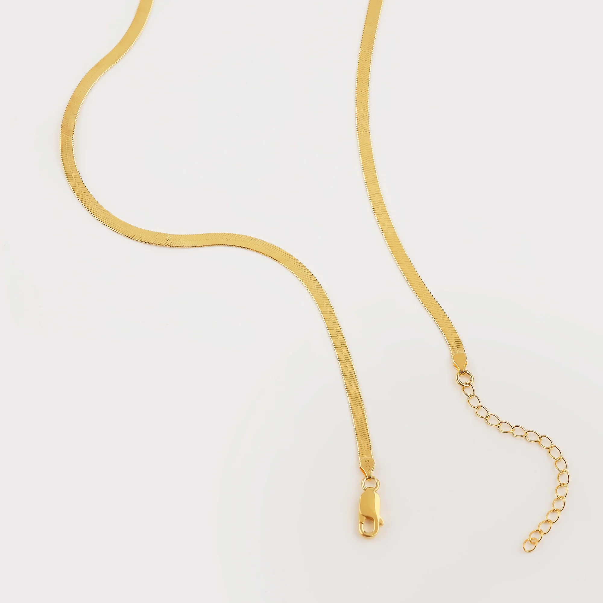 Herringbone Necklace - 3mm - Image 6