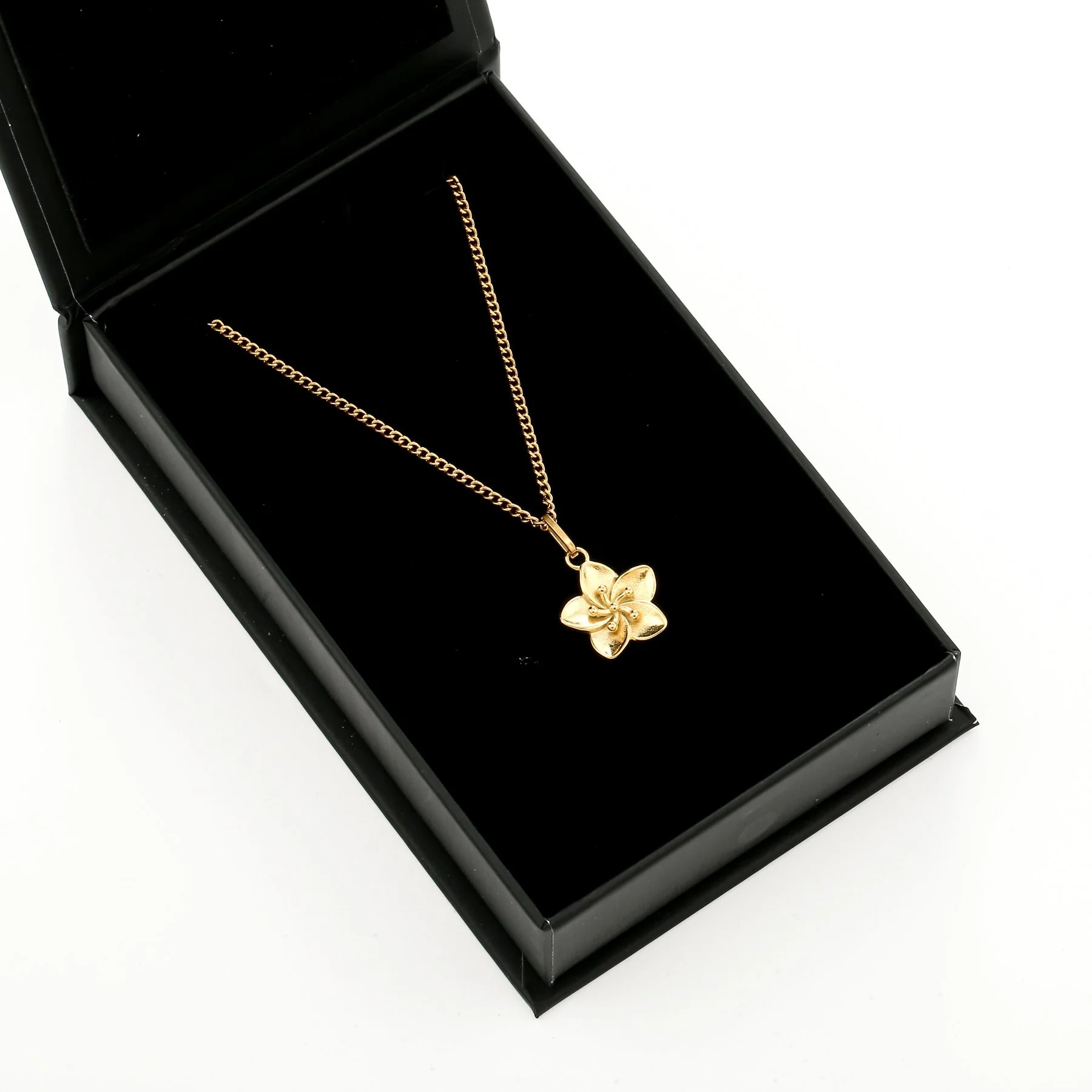 Hibiscus Flower Pendant Necklace - Image 3
