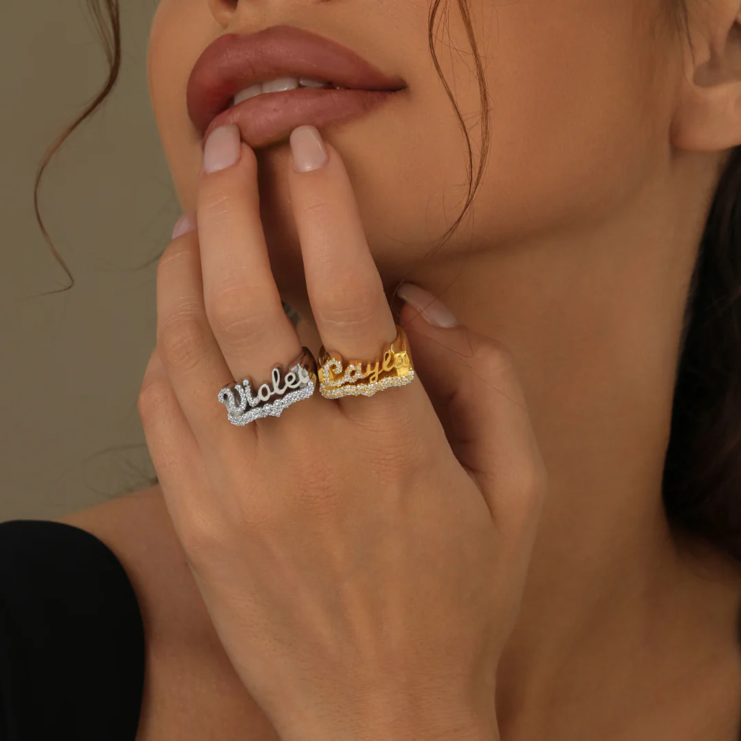 Iced 3D Name Ring - Image 5